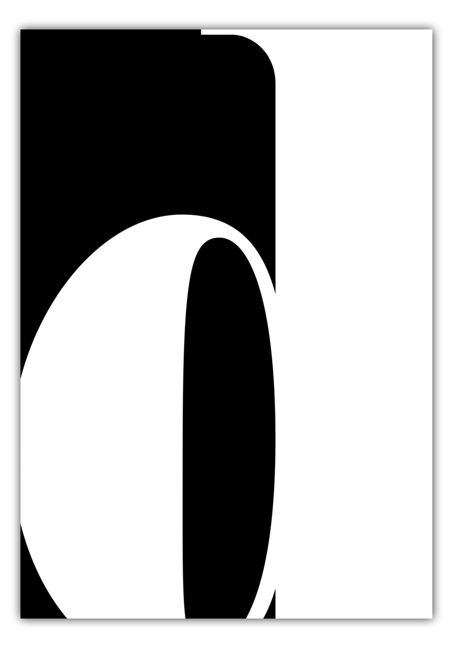 Poster Buchstabe D - Serif