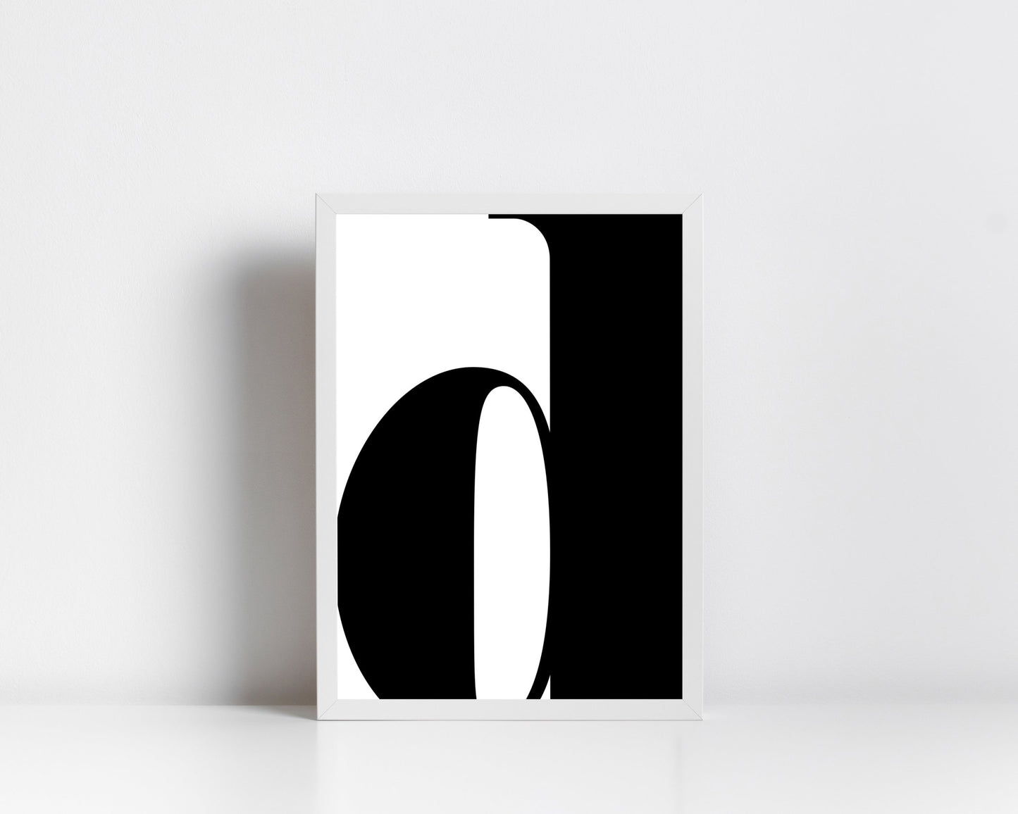 Poster Buchstabe D - Serif