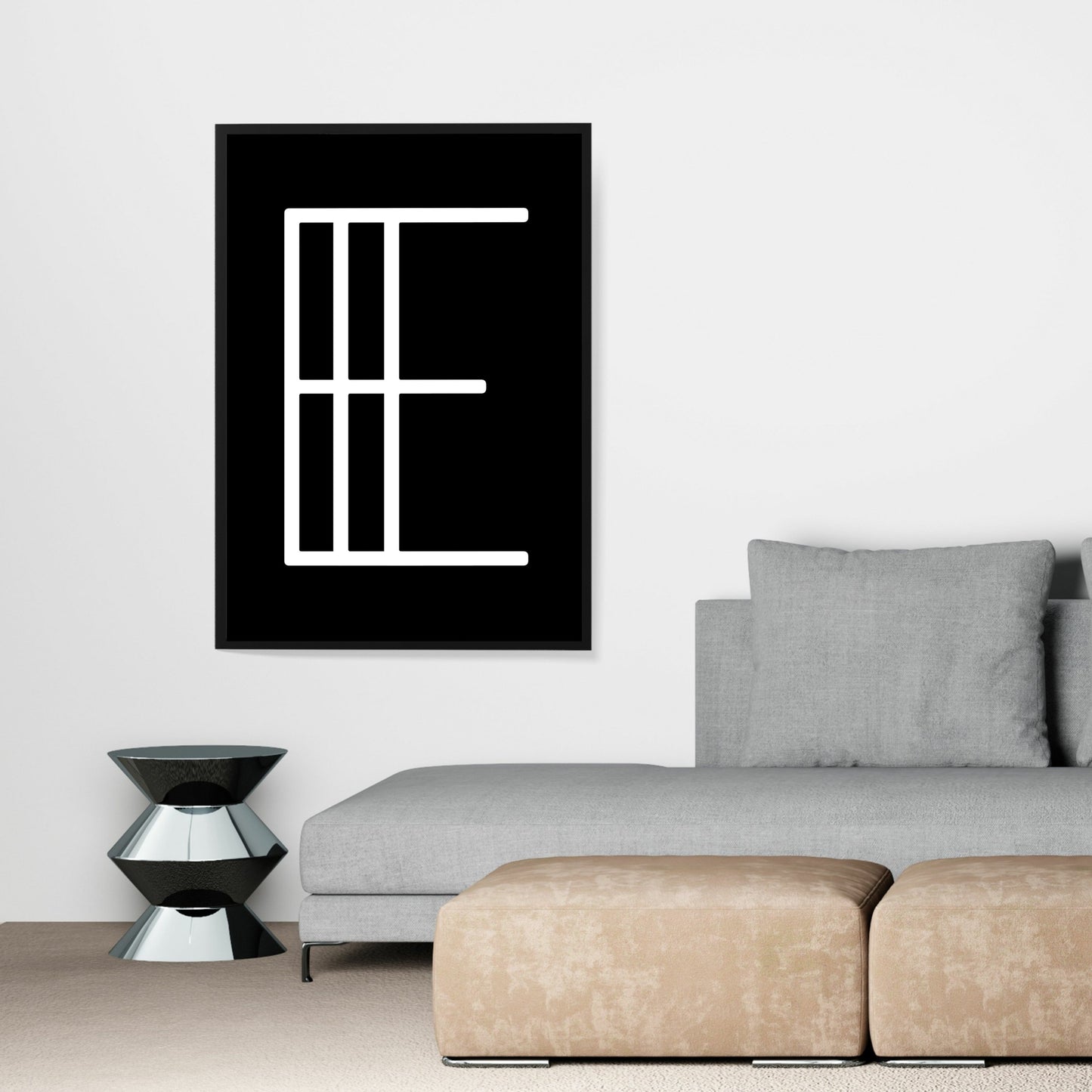 Poster Buchstabe E