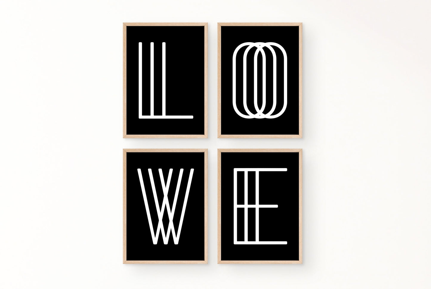 Poster Buchstabe E