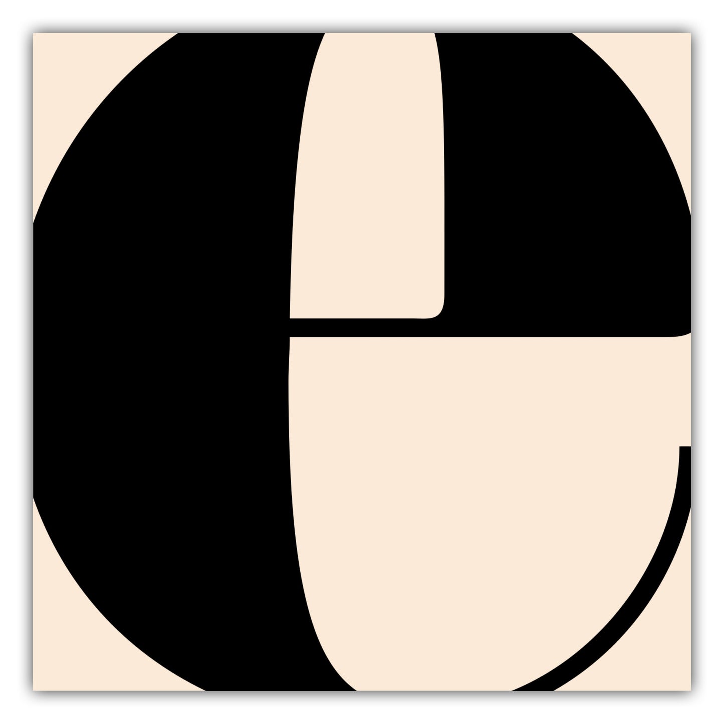 Poster Buchstabe E - Serif