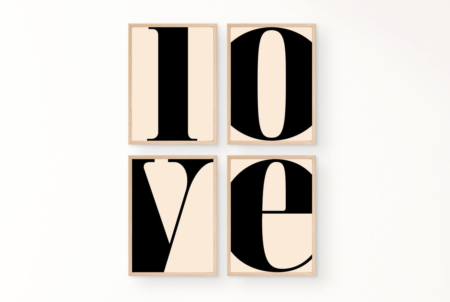 Poster Buchstabe E - Serif