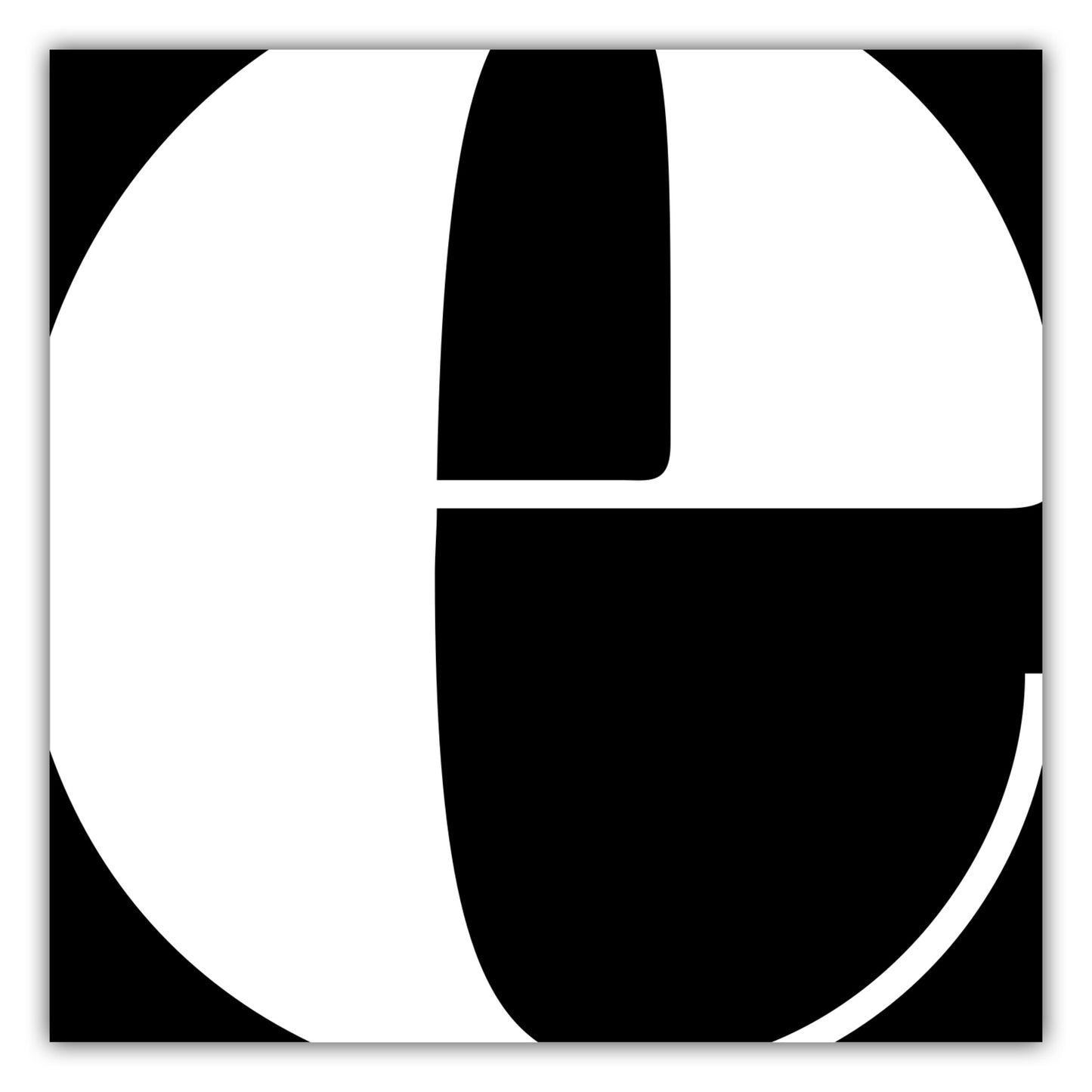 Poster Buchstabe E - Serif