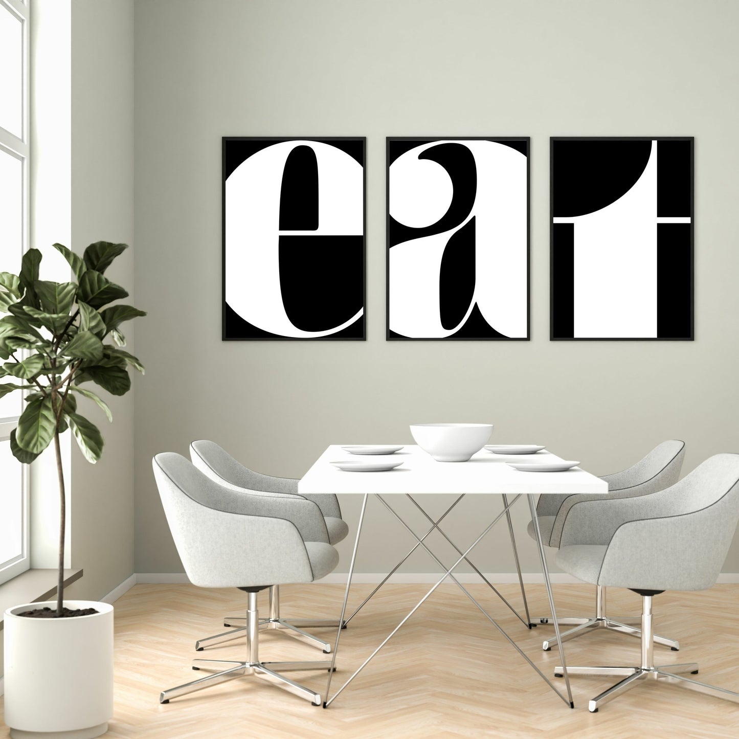 Poster Buchstabe E - Serif