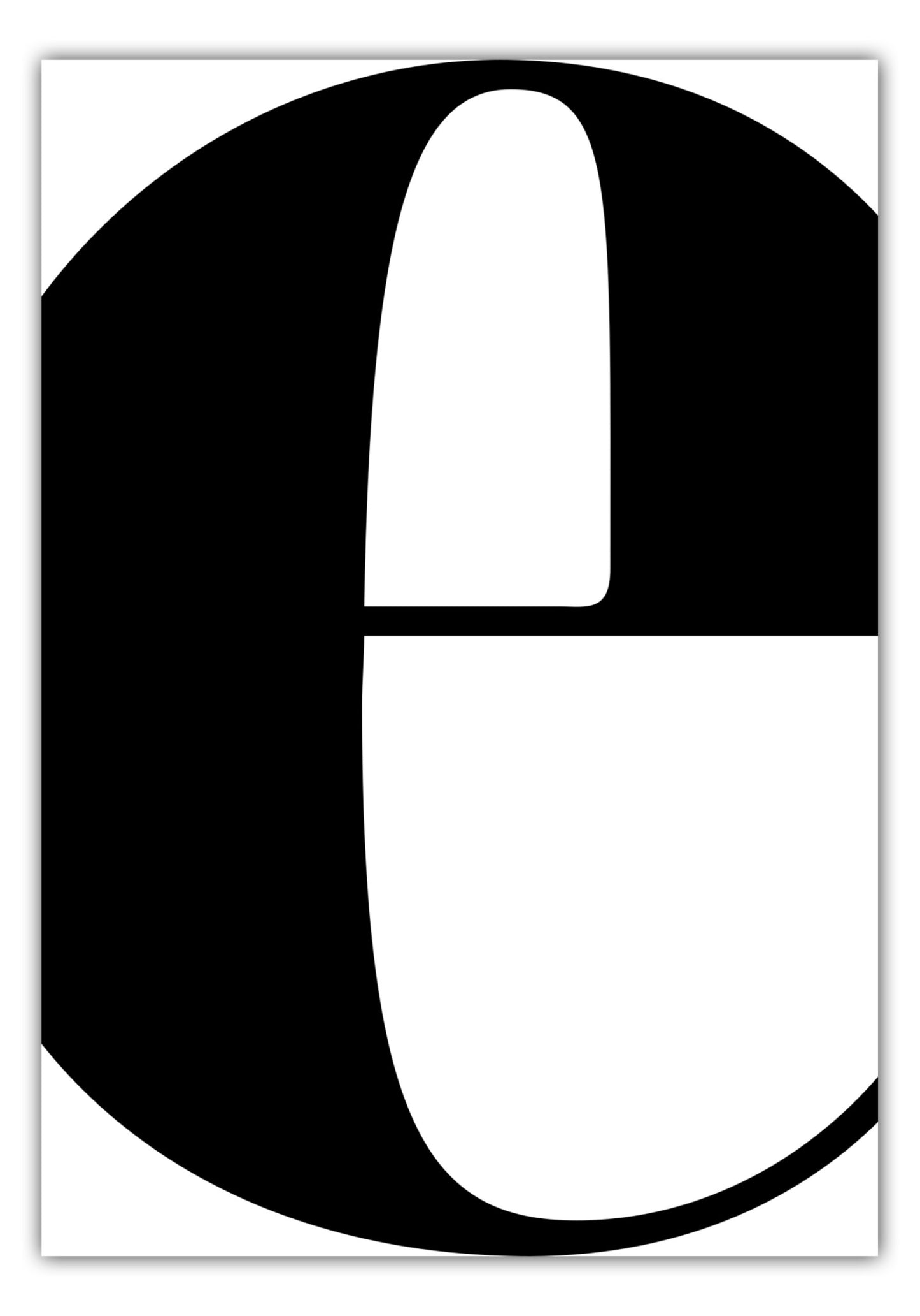 Poster Buchstabe E - Serif