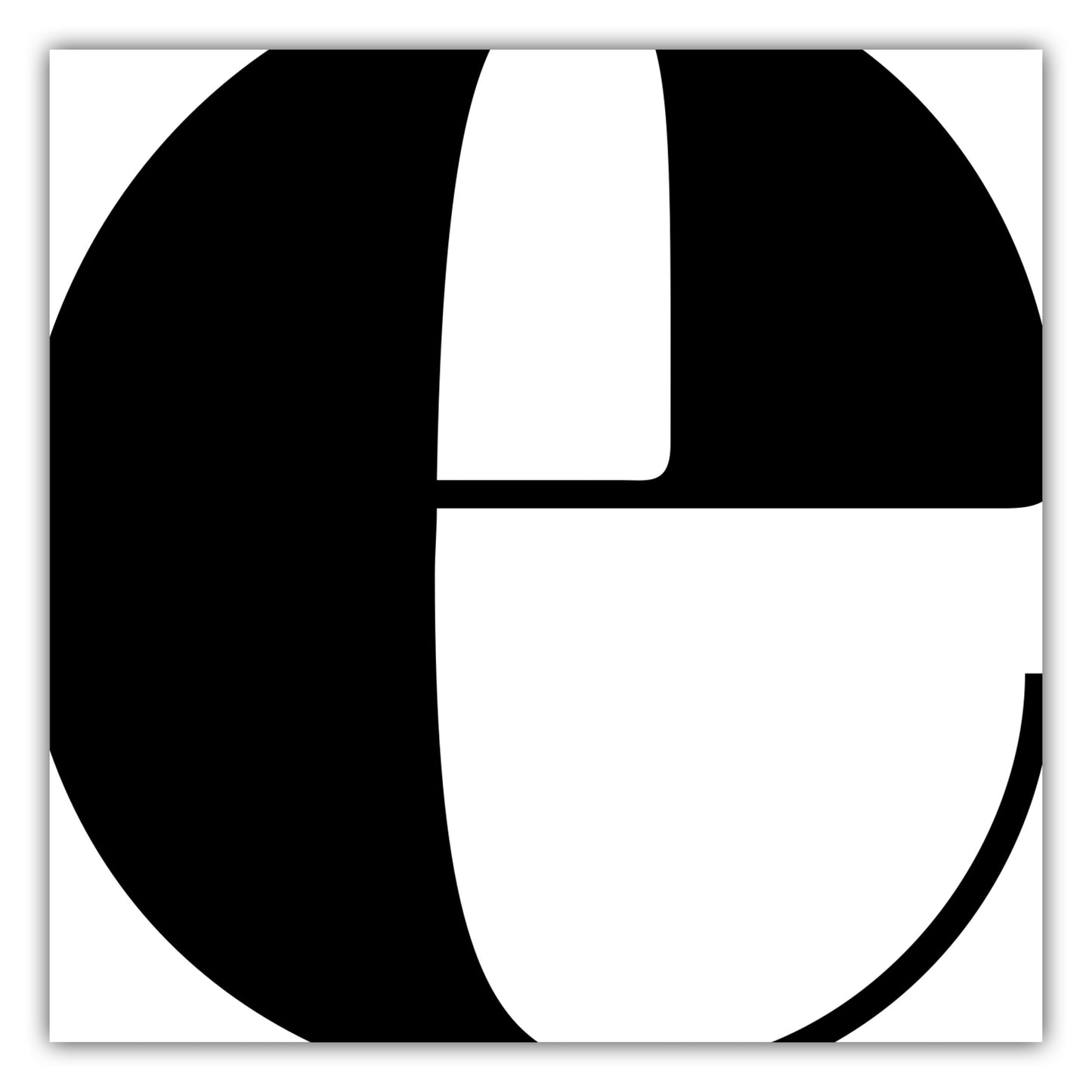 Poster Buchstabe E - Serif