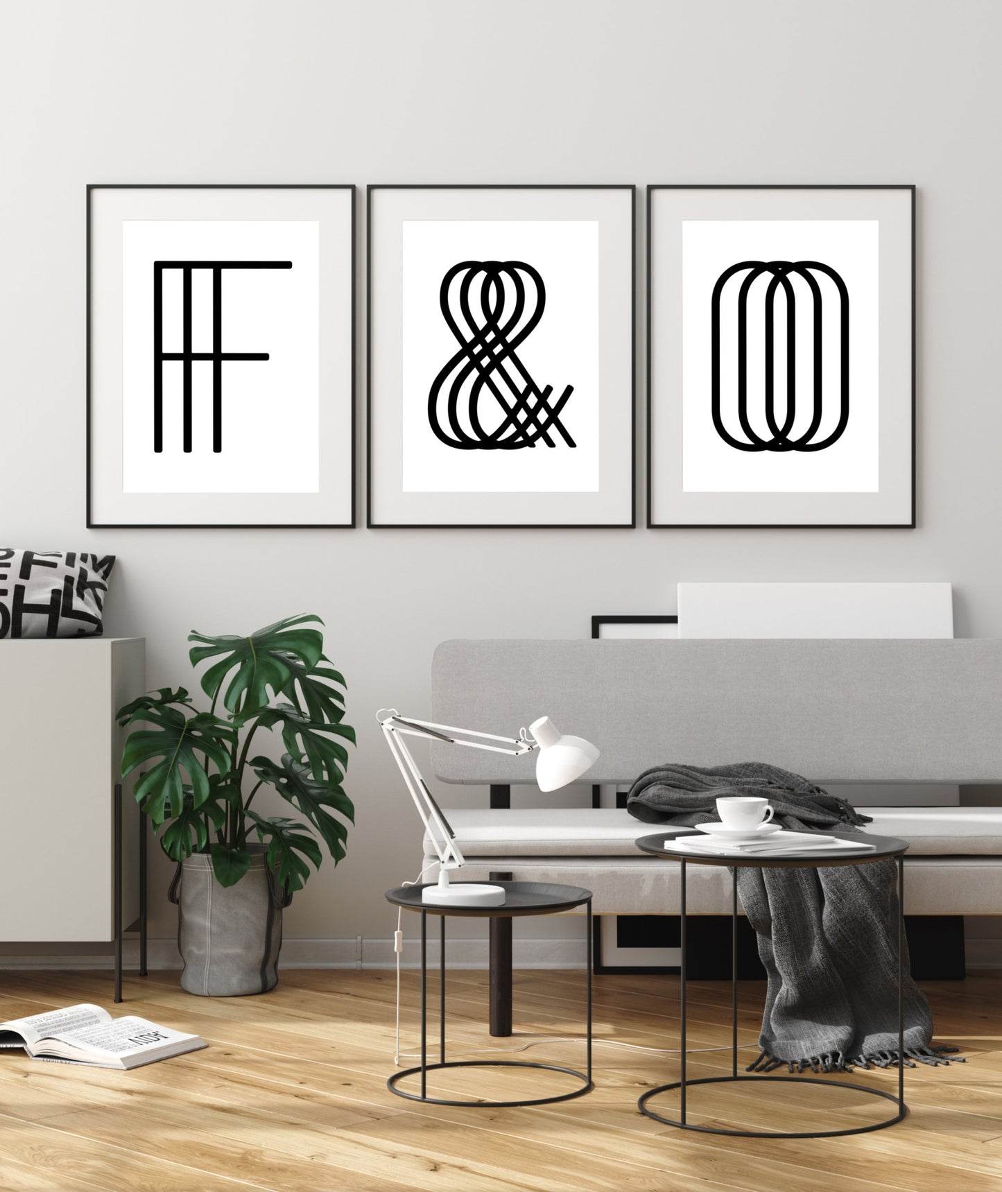 Poster Buchstabe F