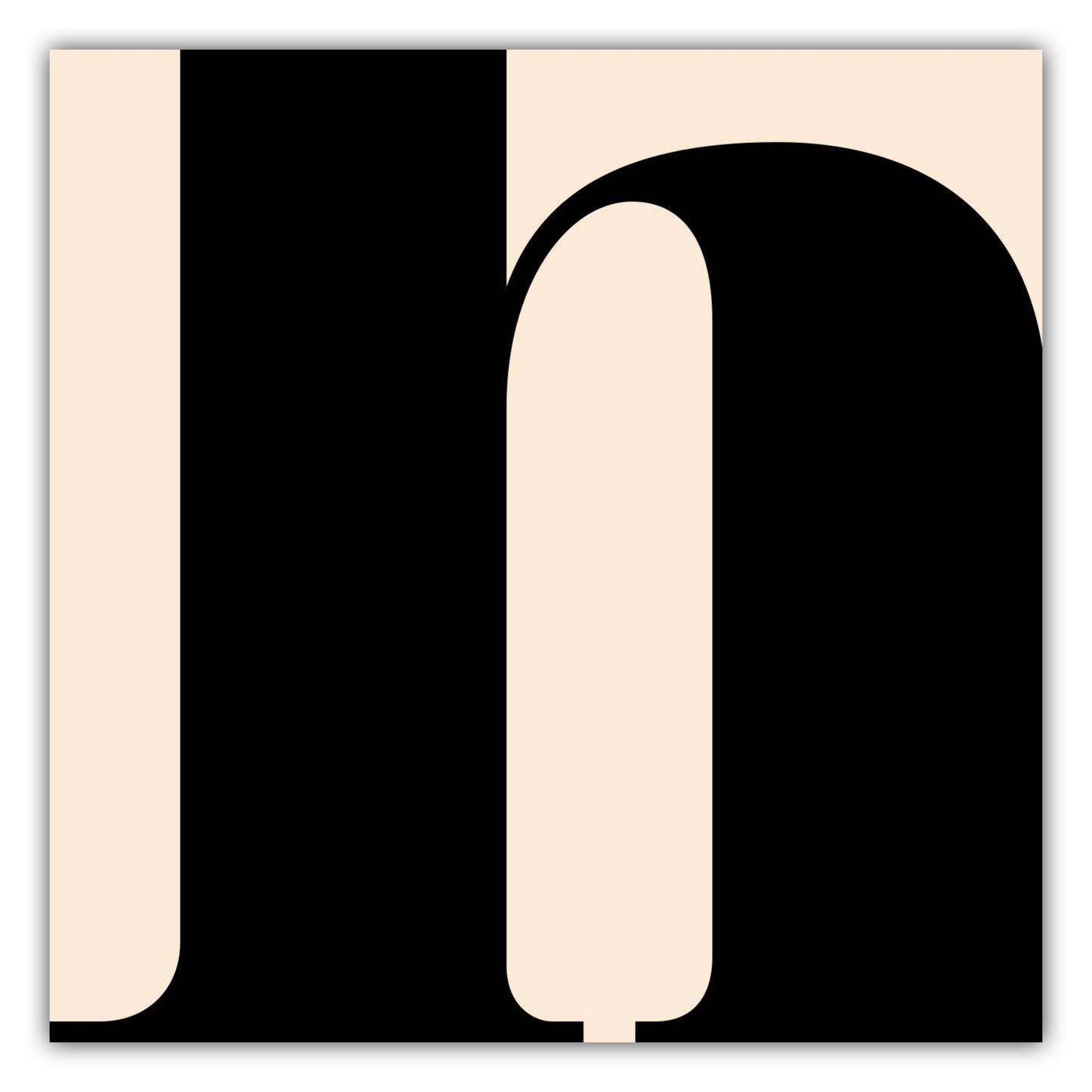 Poster Buchstabe H - Serif