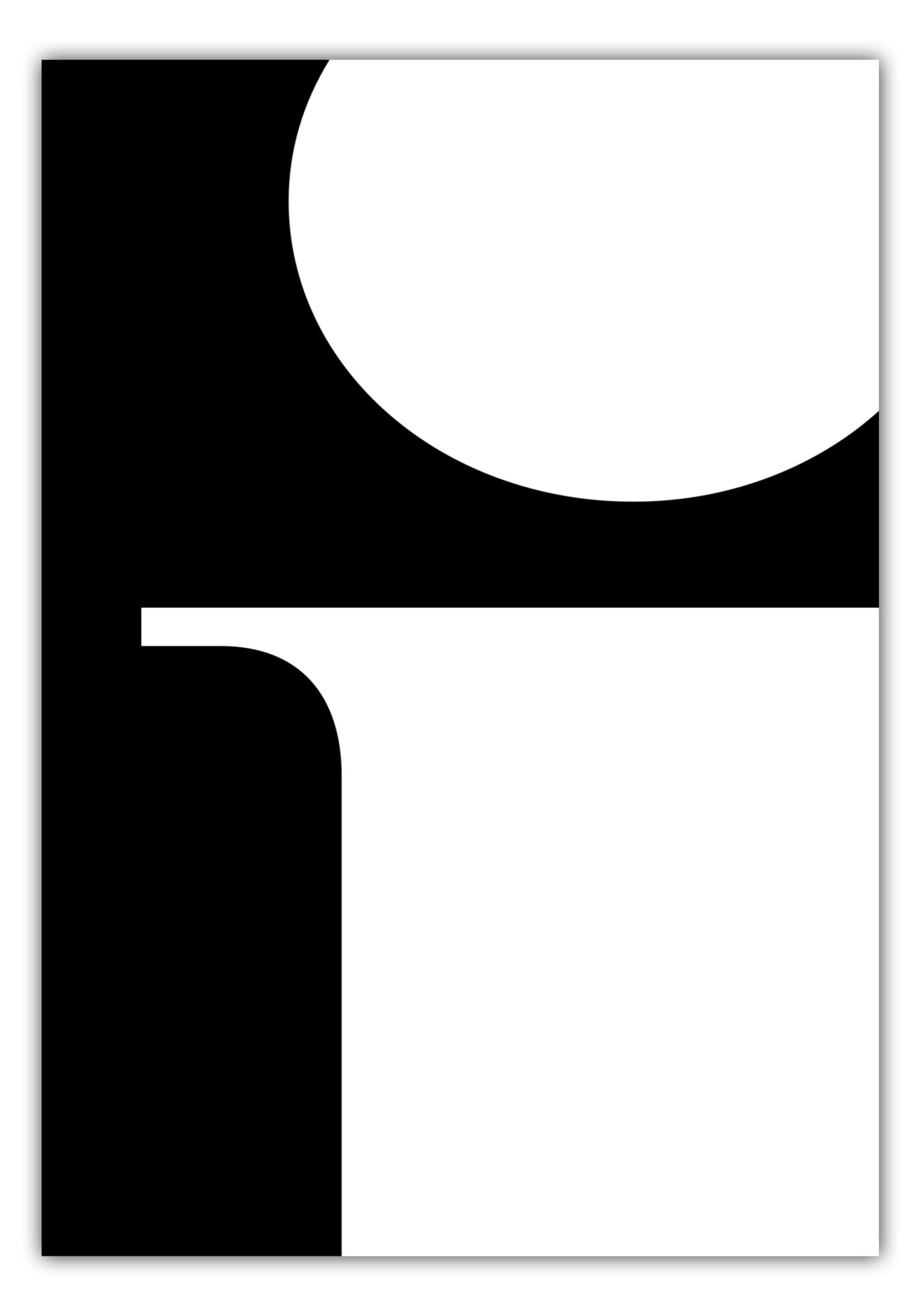 Poster Buchstabe I - Serif