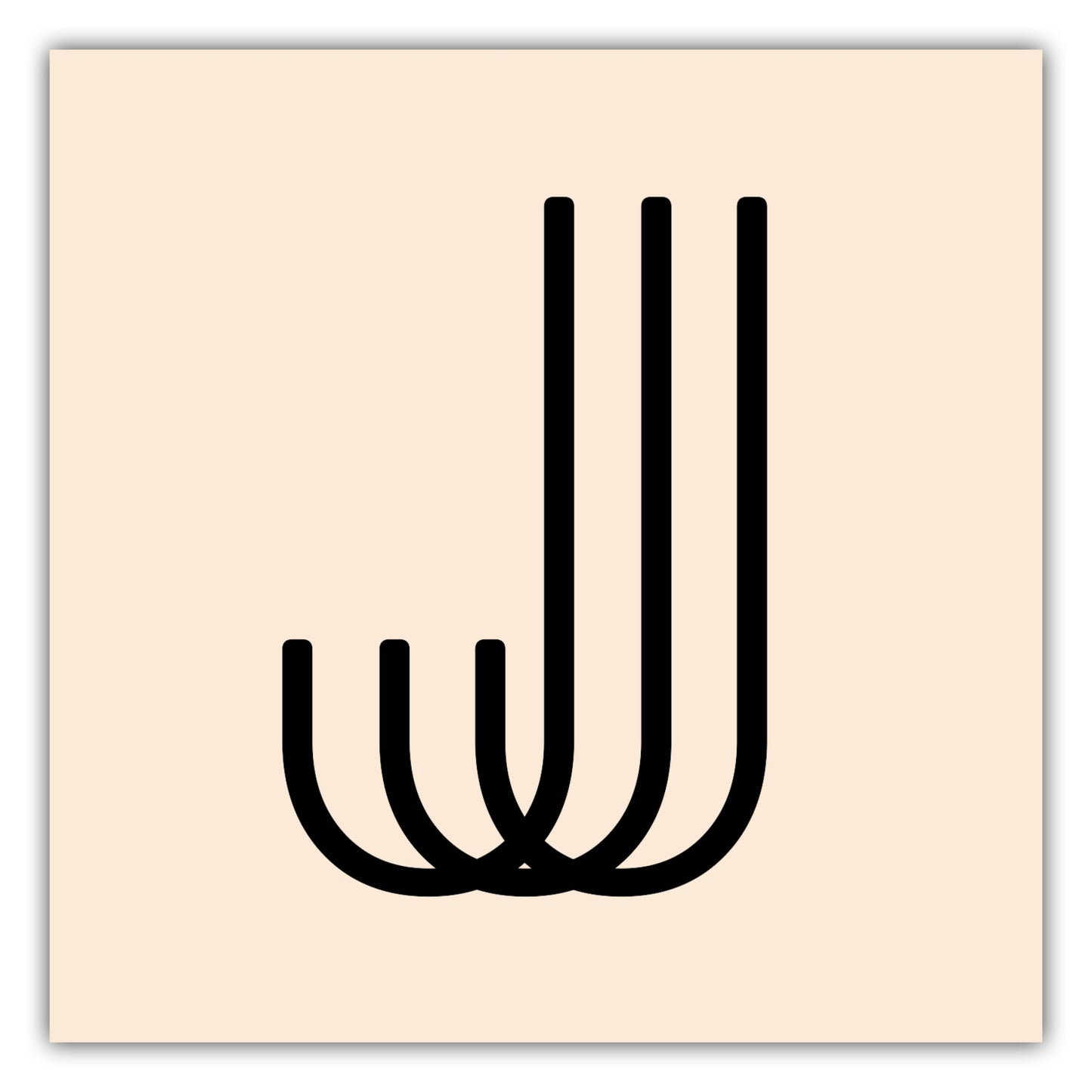 Poster Buchstabe J