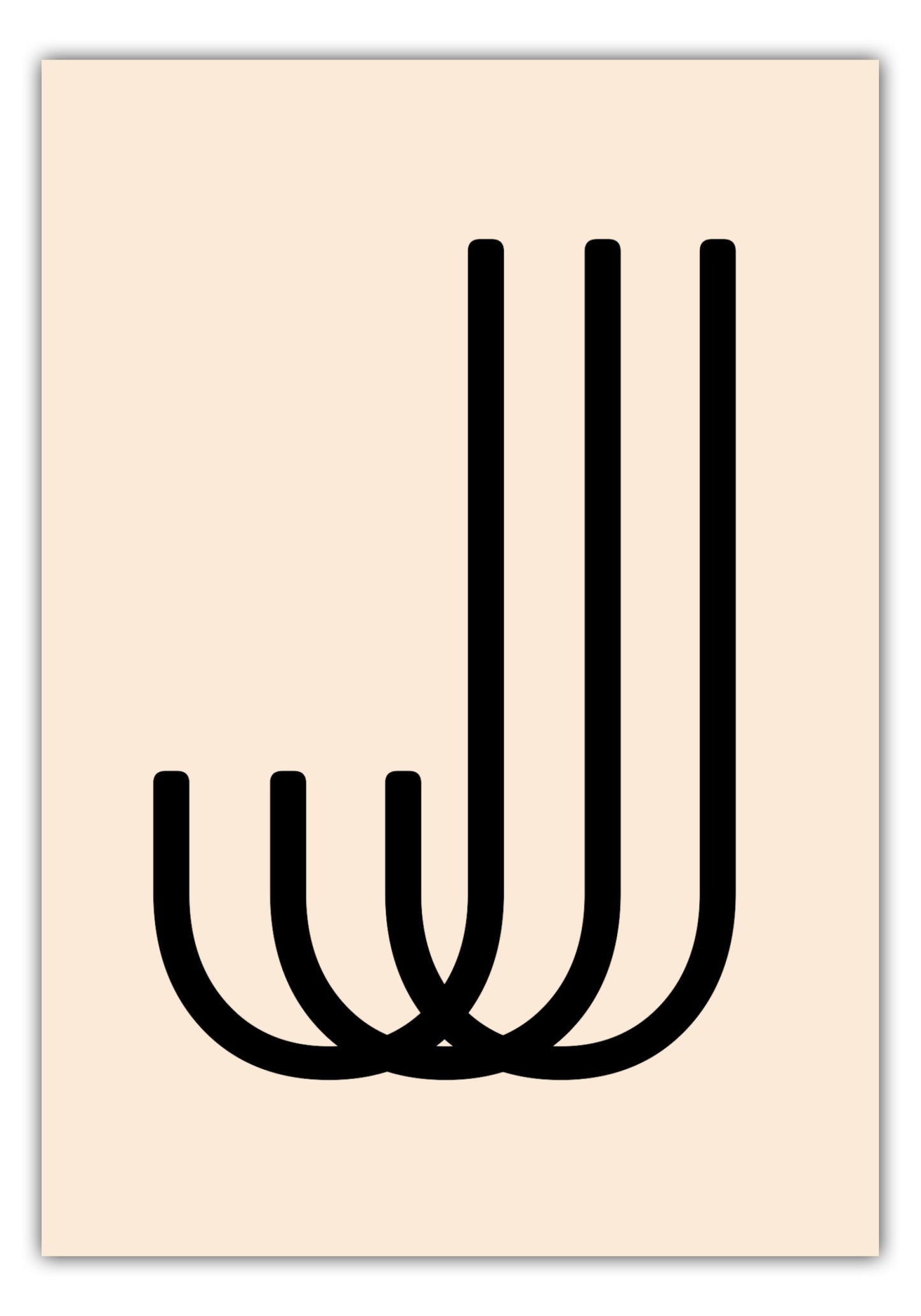Poster Buchstabe J