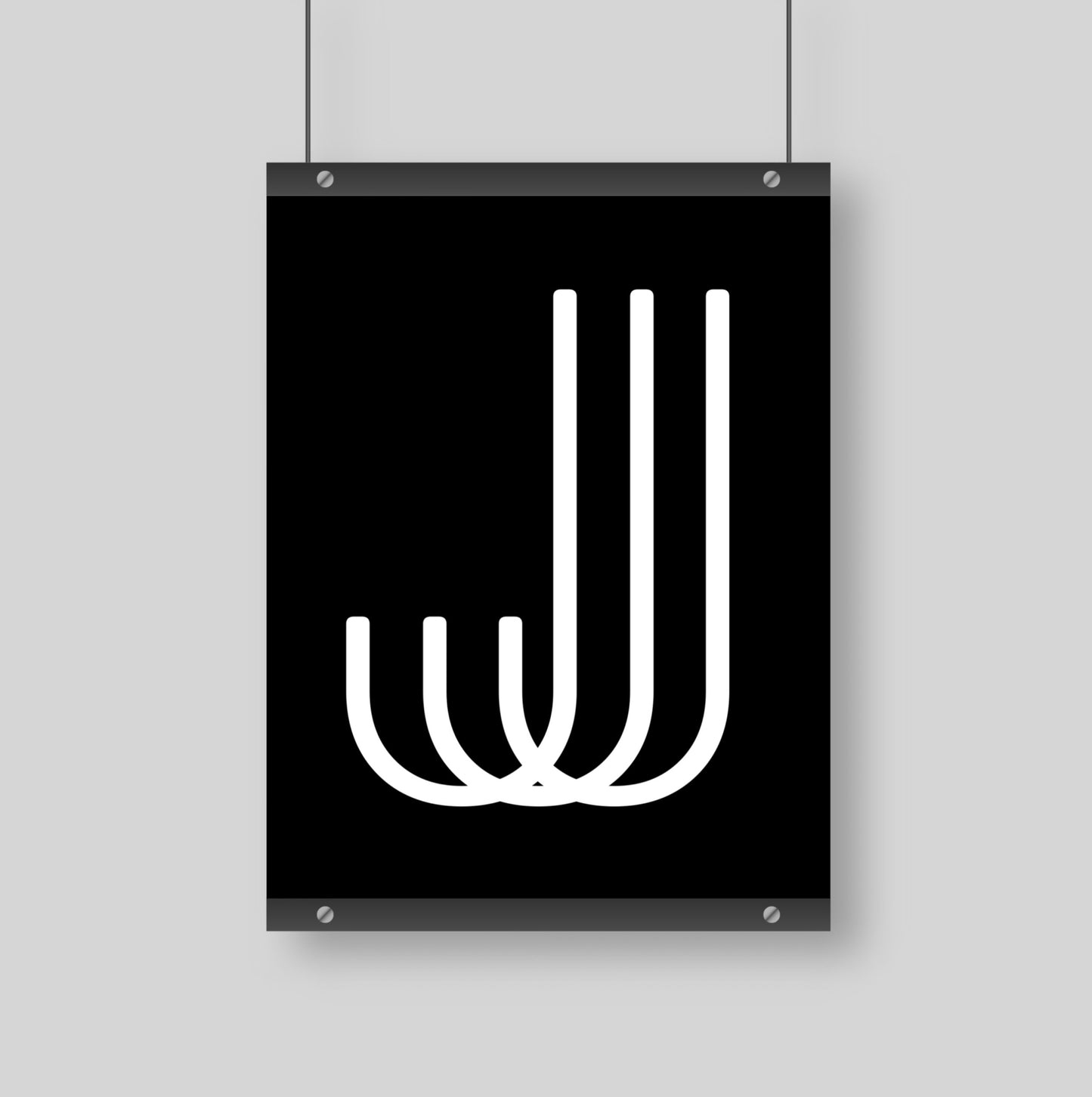 Poster Buchstabe J