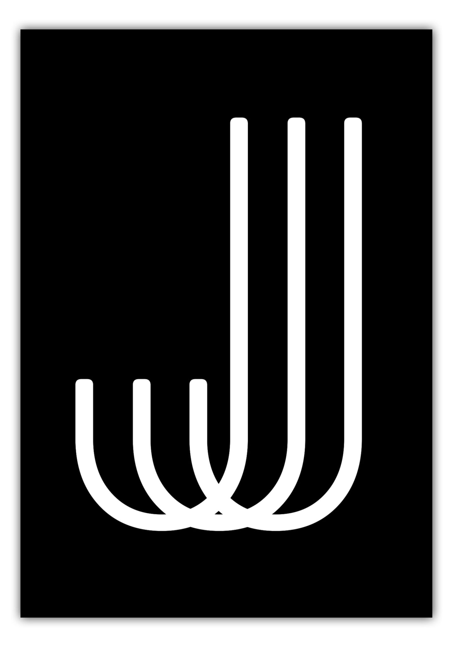 Poster Buchstabe J
