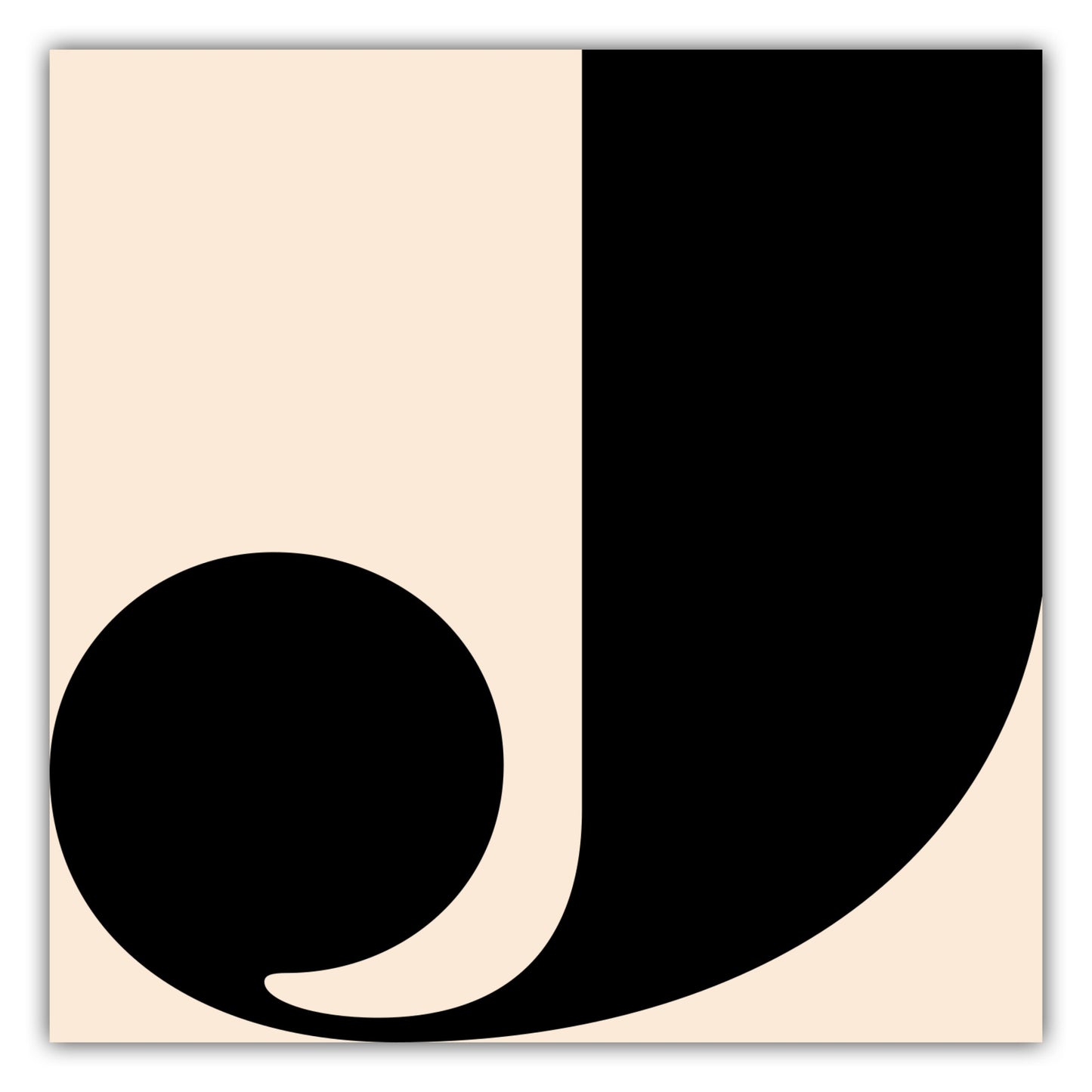 Poster Buchstabe J - Serif