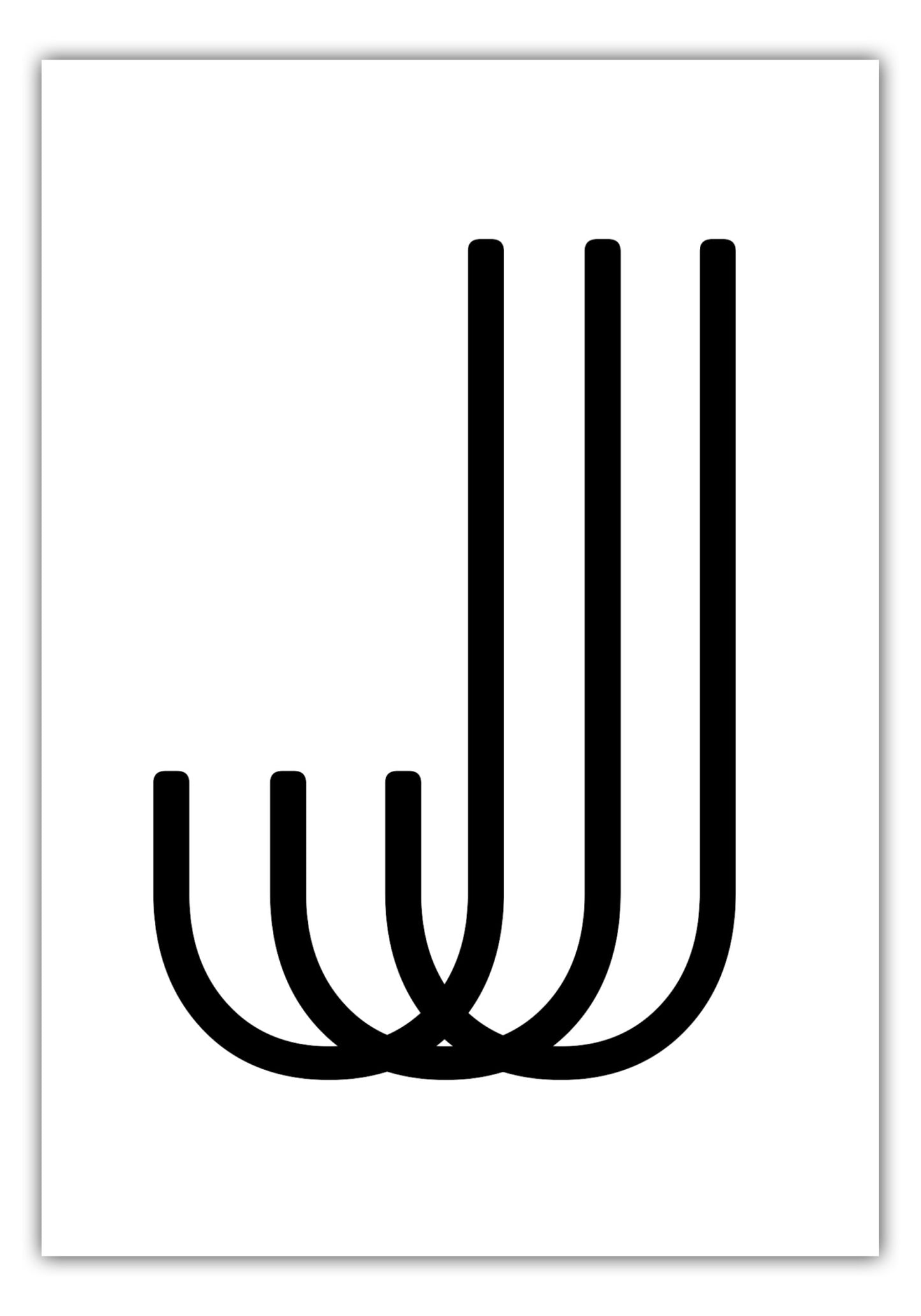 Poster Buchstabe J