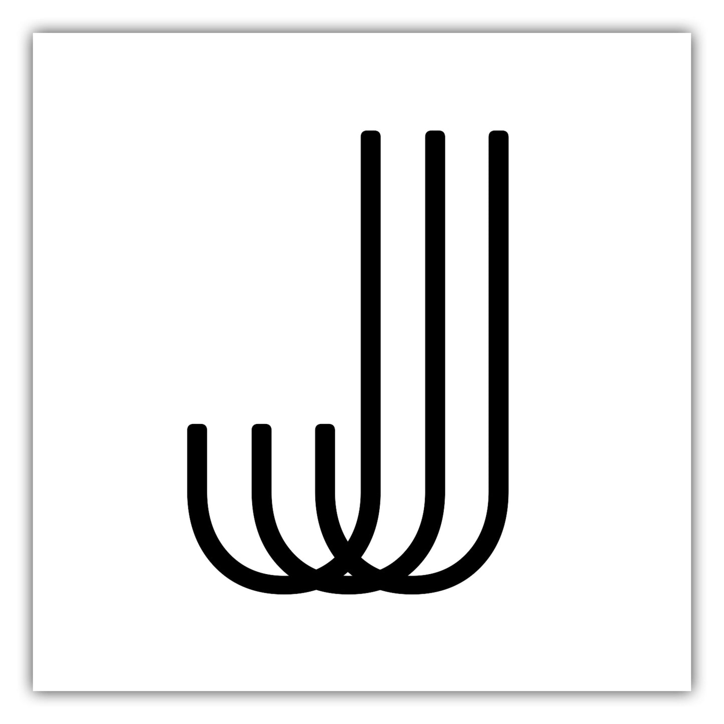 Poster Buchstabe J
