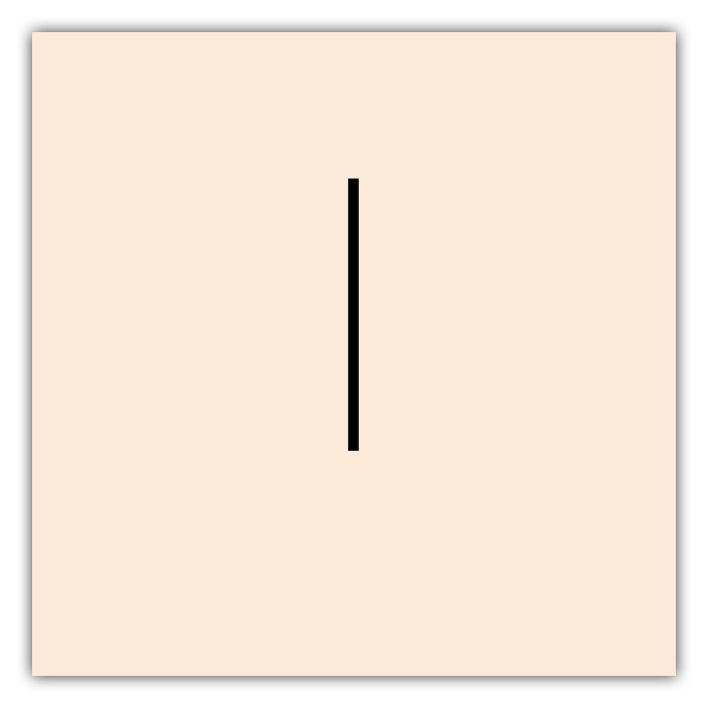 Poster Buchstabe L - Sans Serif