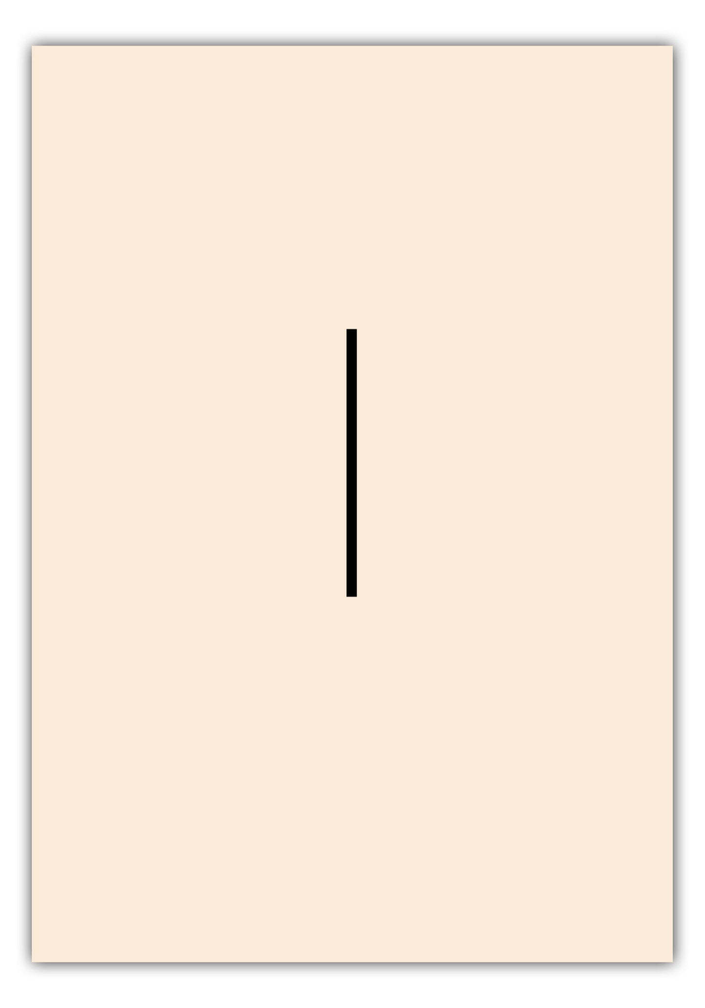 Poster Buchstabe L - Sans Serif