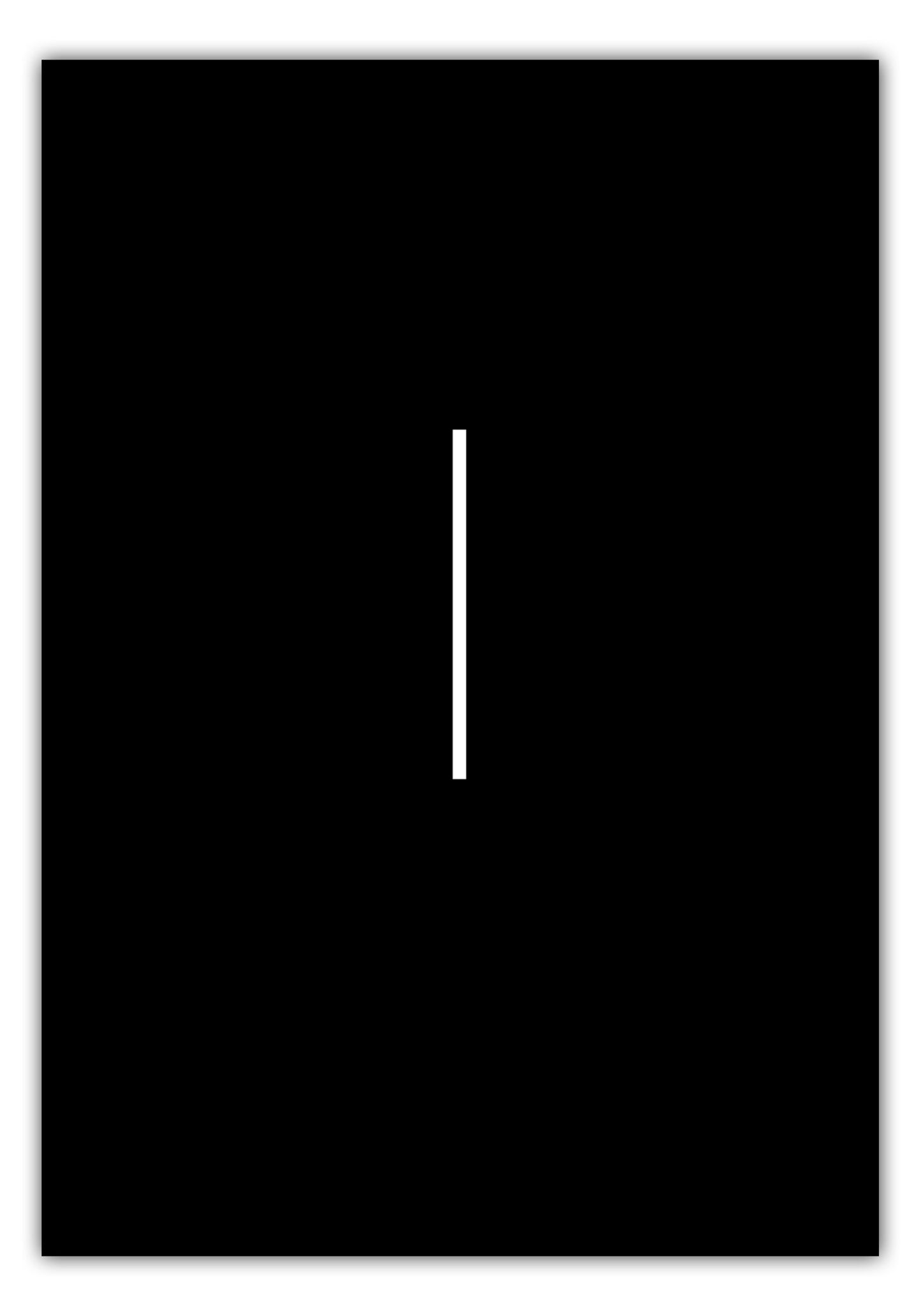 Poster Buchstabe L - Sans Serif