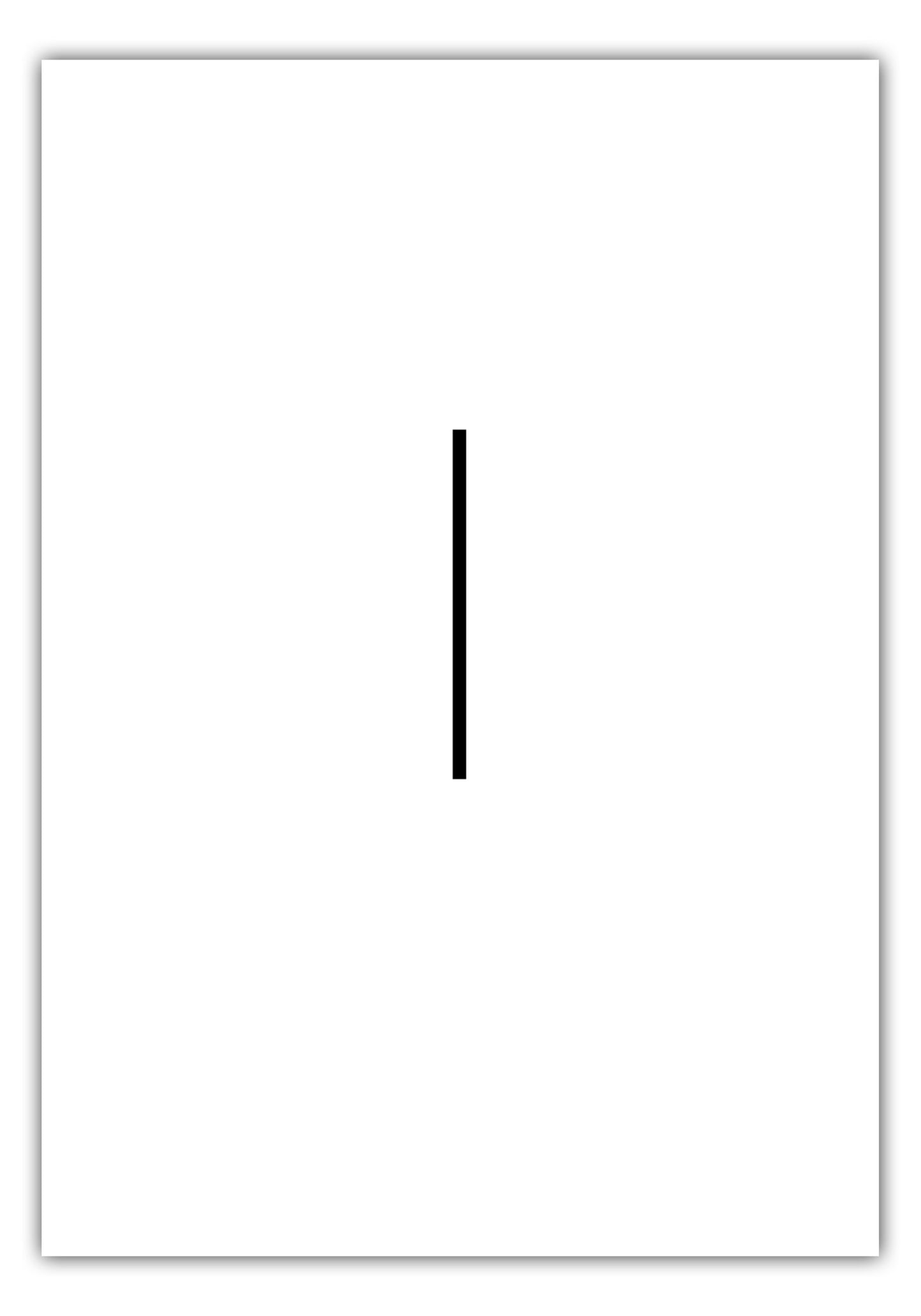 Poster Buchstabe L - Sans Serif