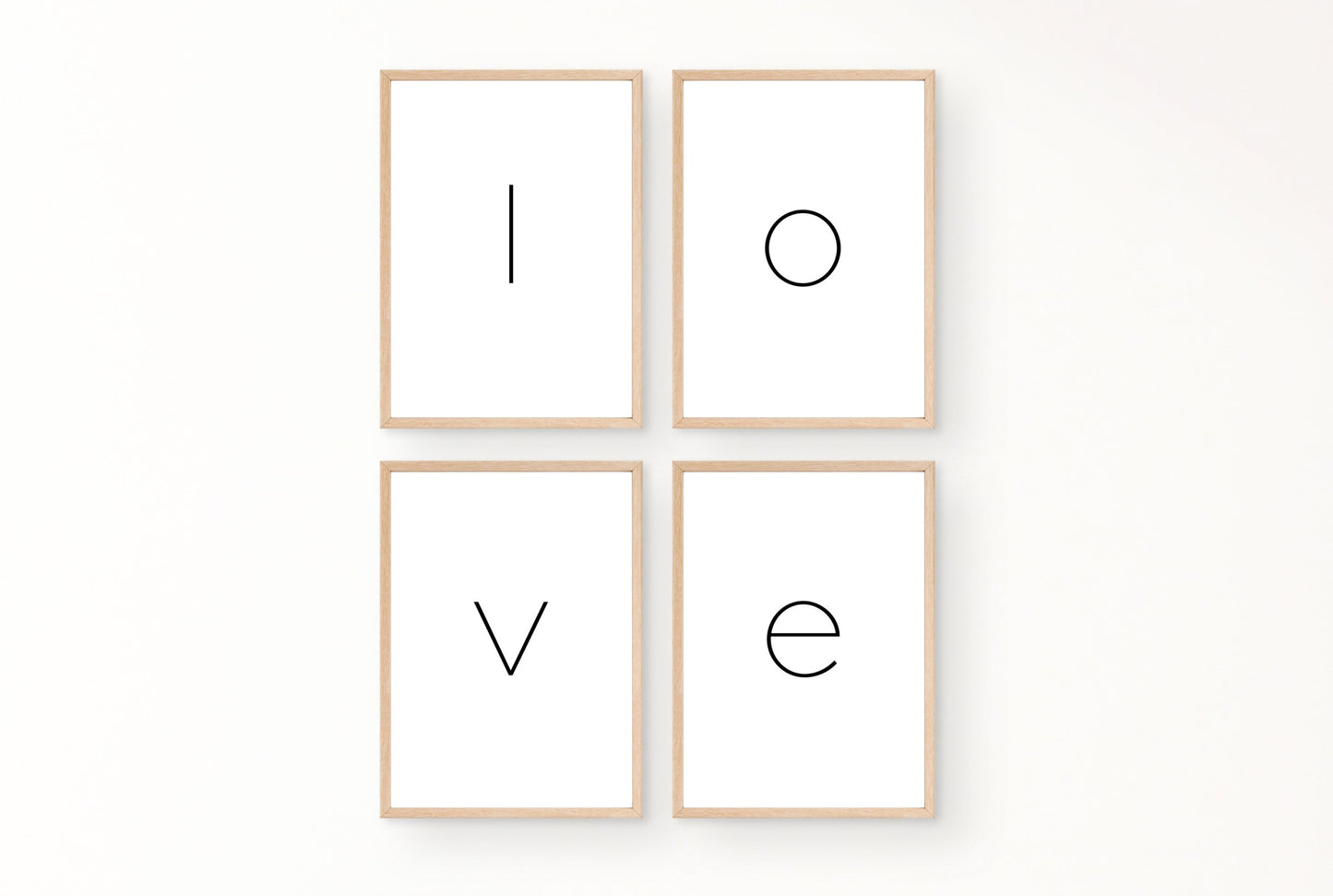 Poster Buchstabe L - Sans Serif