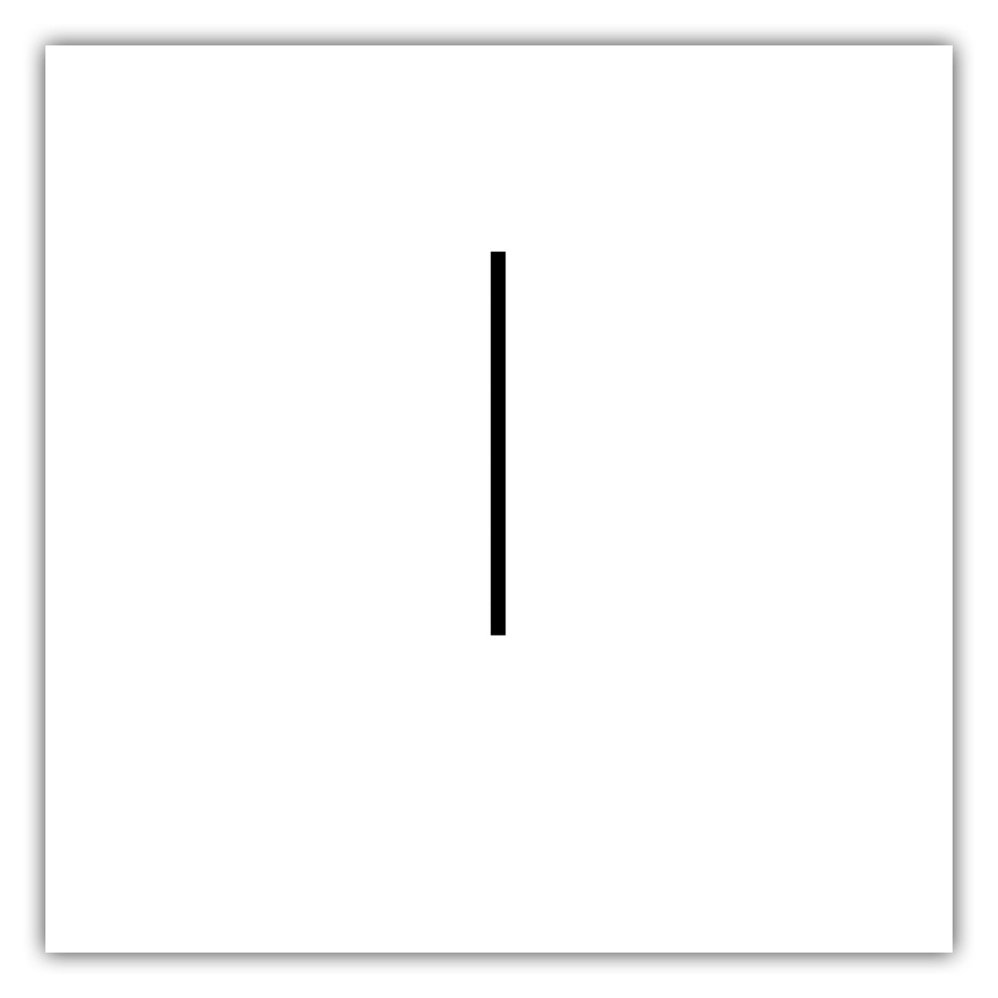 Poster Buchstabe L - Sans Serif