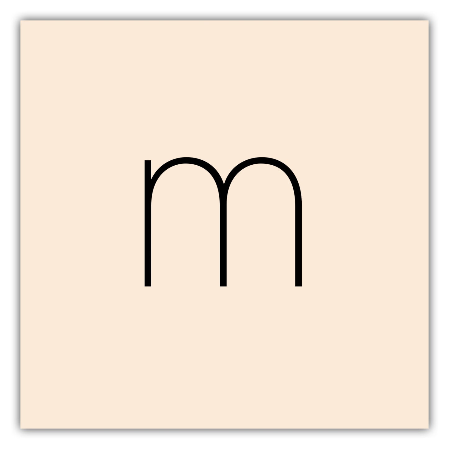 Poster Buchstabe M - Sans Serif