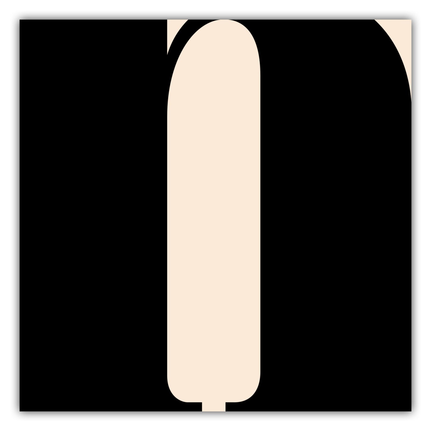 Poster Buchstabe N - Serif