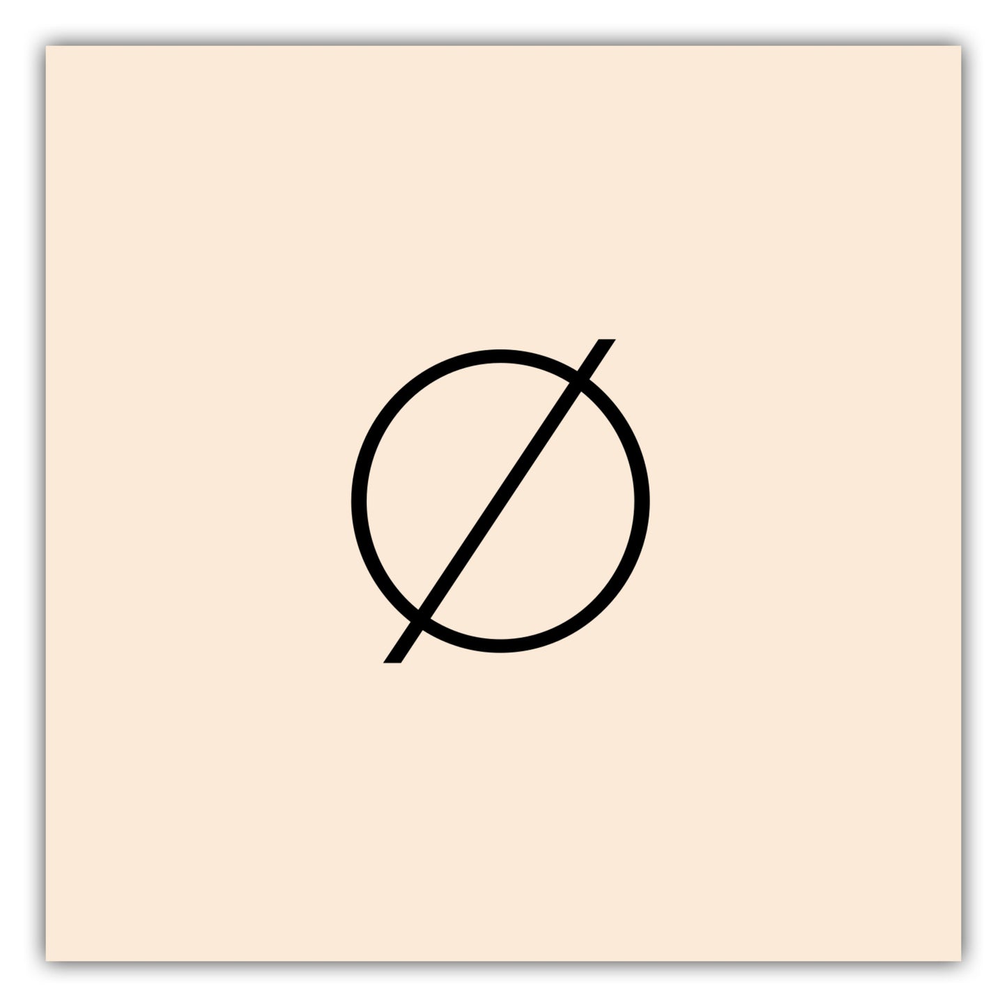 Poster Buchstabe Ø - Sans Serif