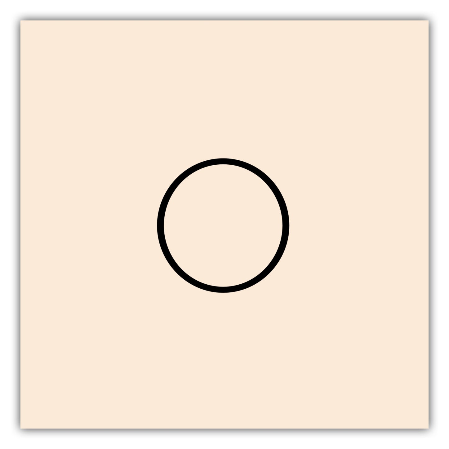 Poster Buchstabe O - Sans Serif