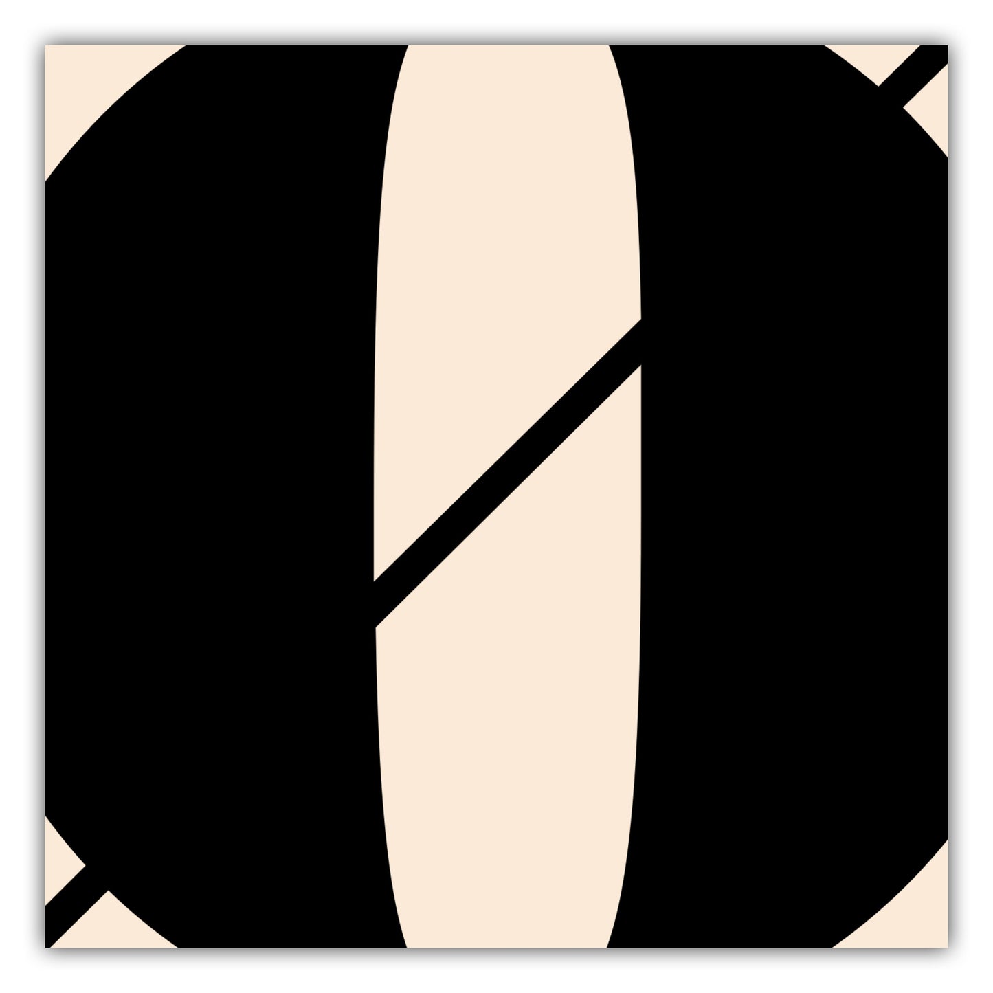 Poster Buchstabe Ø - Serif