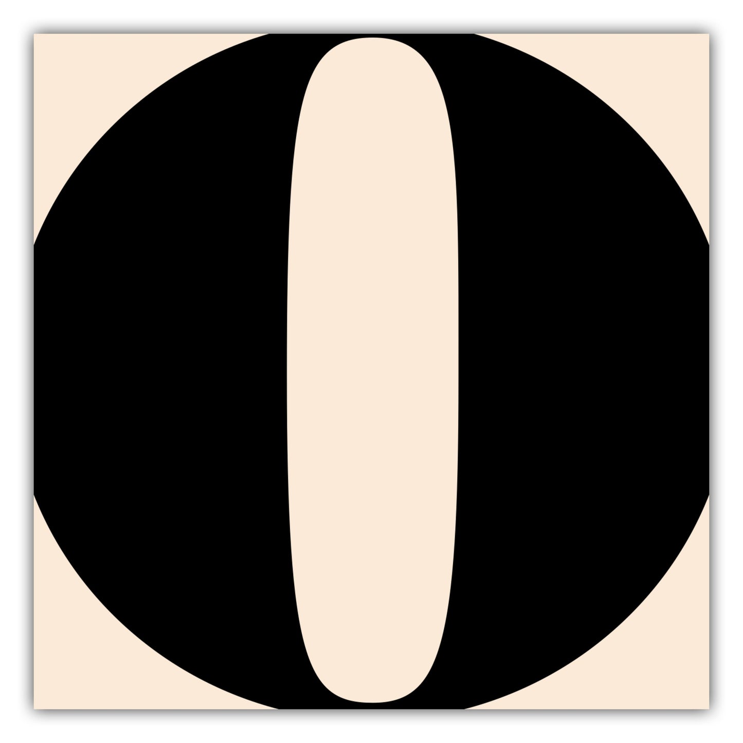 Poster Buchstabe O - Serif