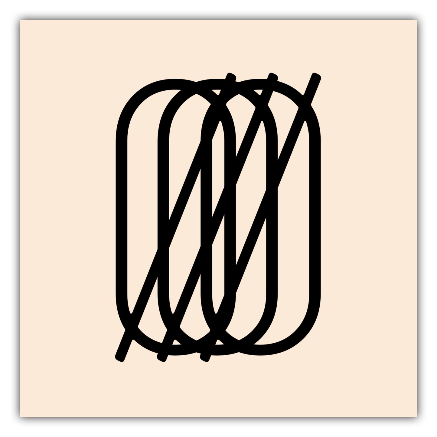 Poster Buchstabe Ø - Triple