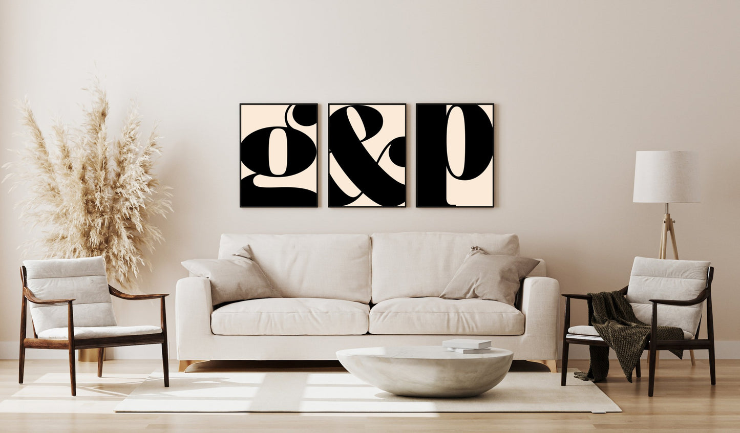 Poster Buchstabe P - Serif