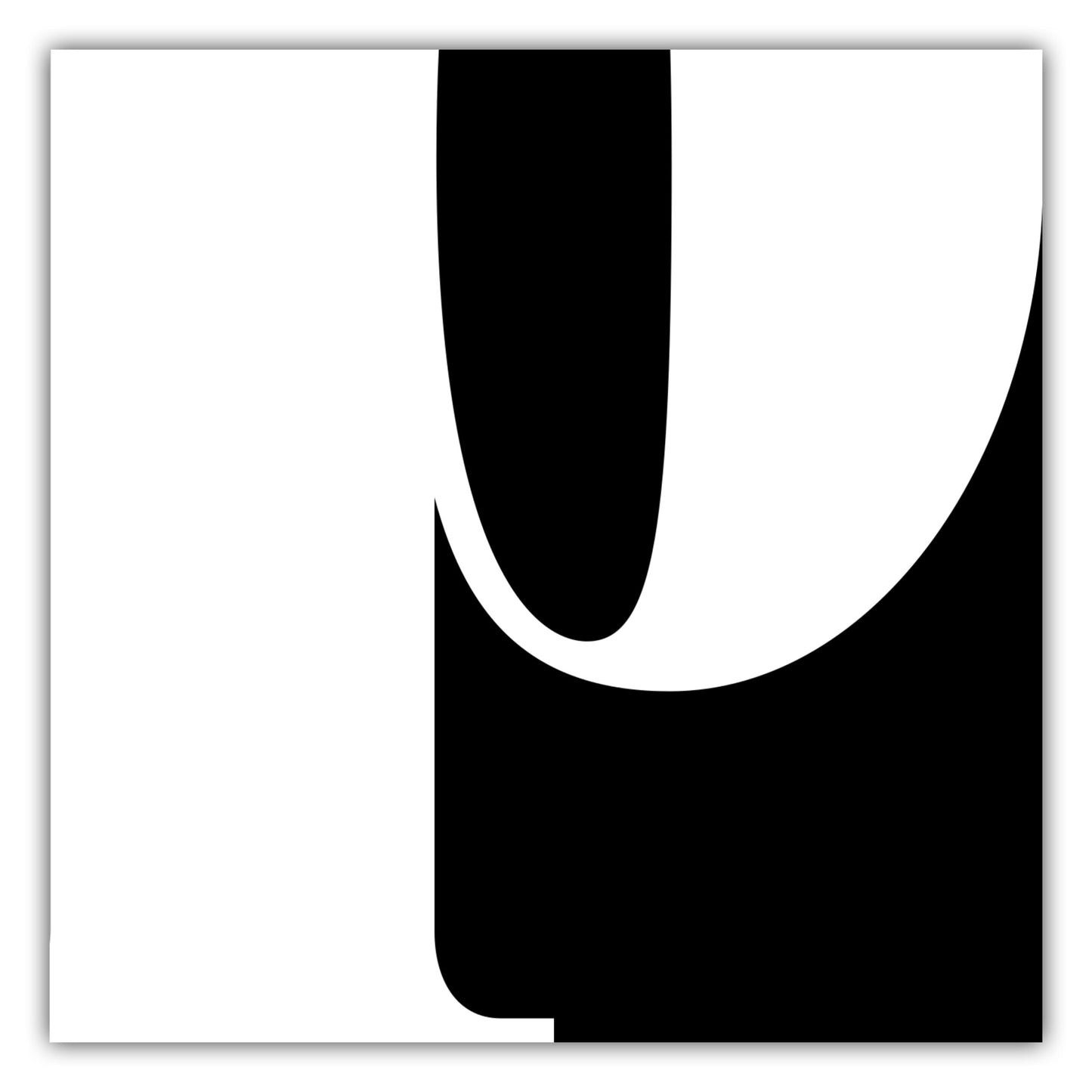 Poster Buchstabe P - Serif