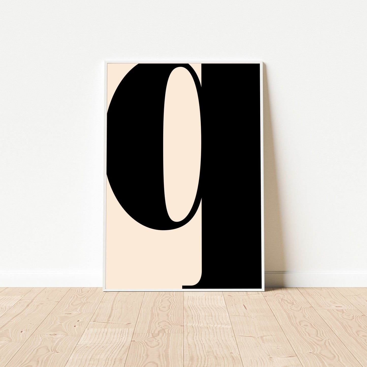 Poster Buchstabe Q - Serif