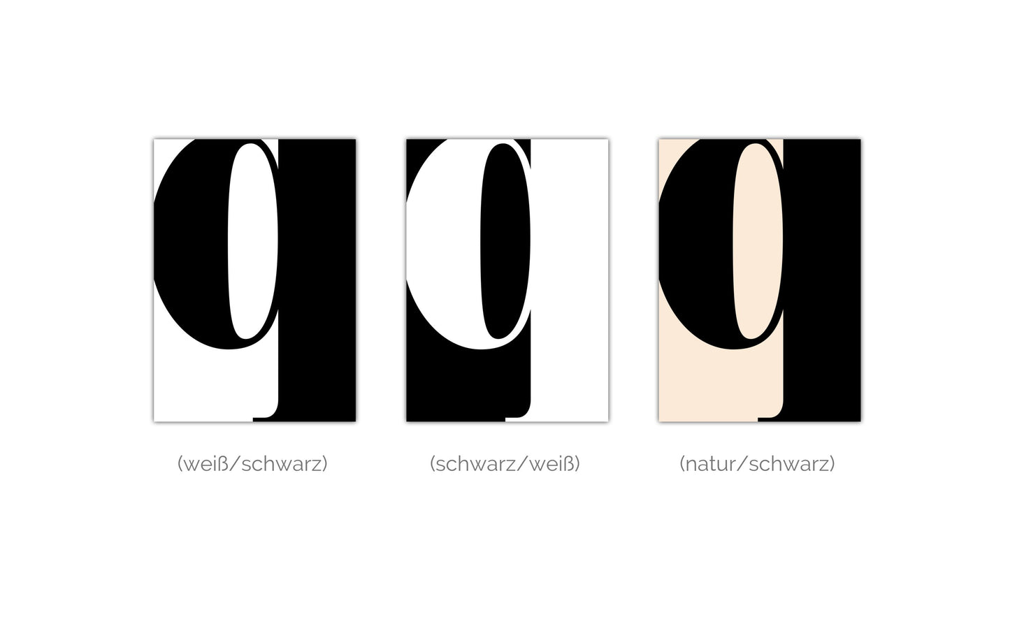 Poster Buchstabe Q - Serif