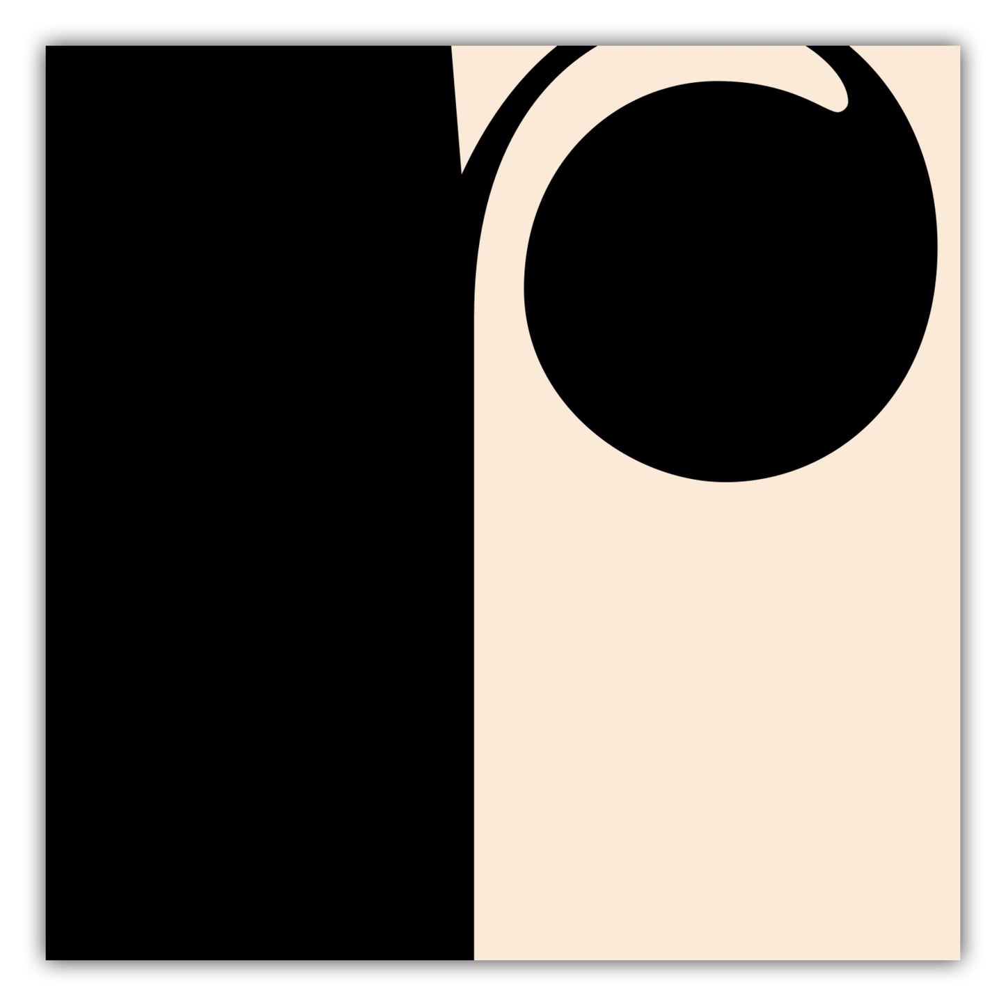 Poster Buchstabe R - Serif