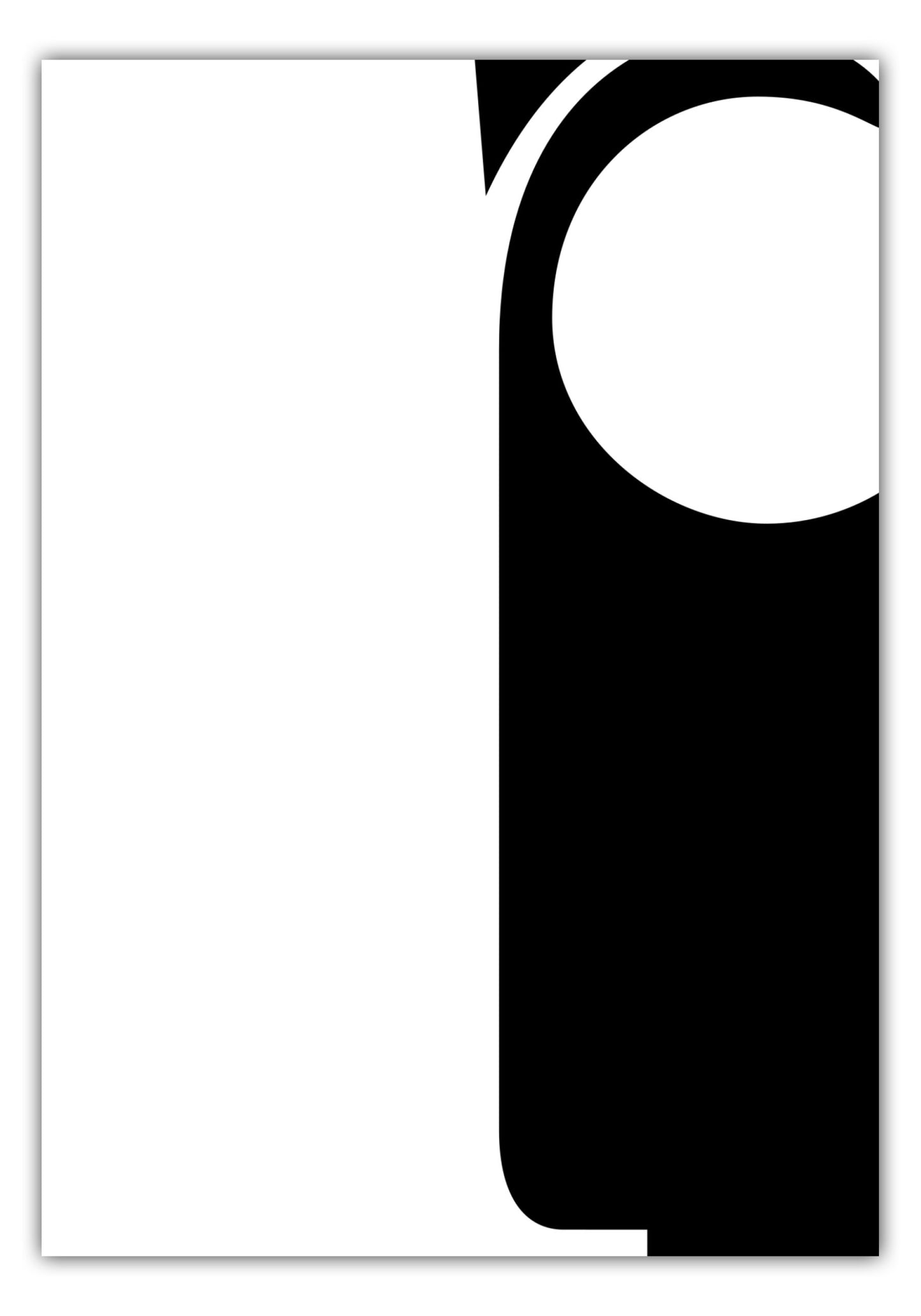 Poster Buchstabe R - Serif