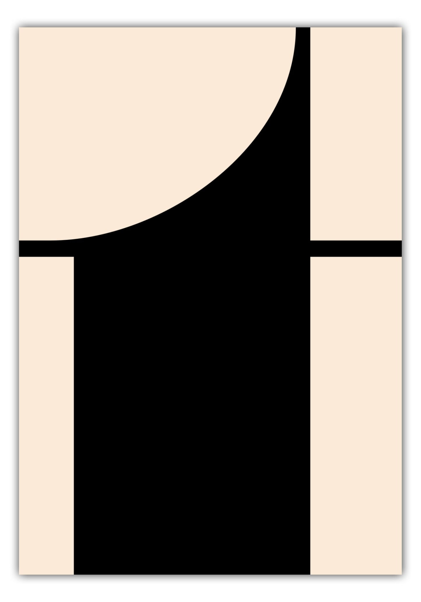 Poster Buchstabe T - Serif
