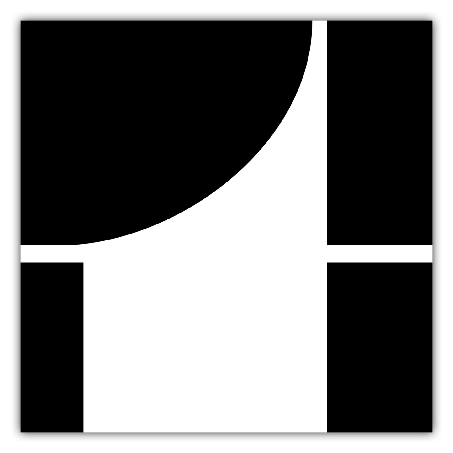 Poster Buchstabe T - Serif