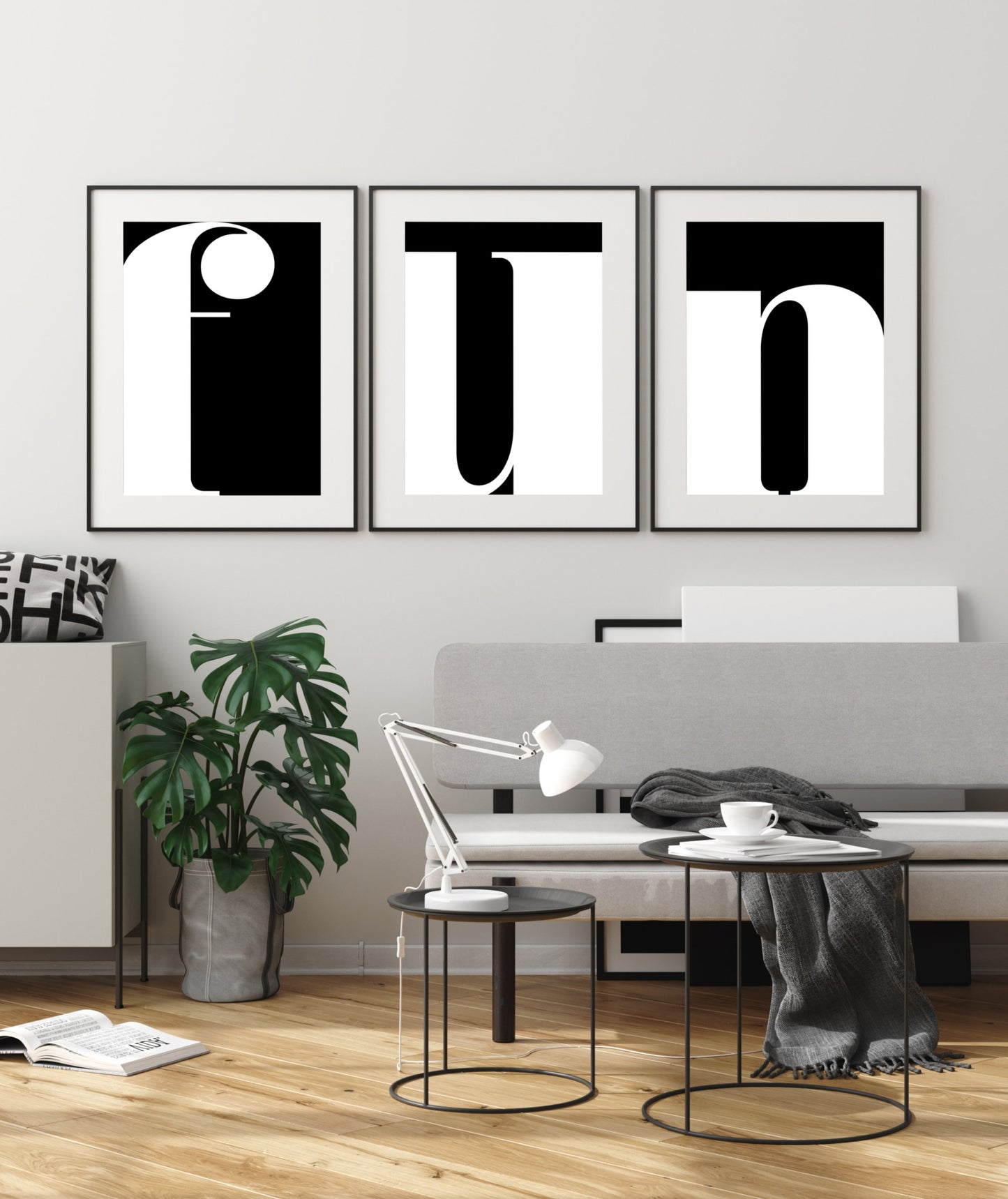 Poster Buchstabe U - Serif
