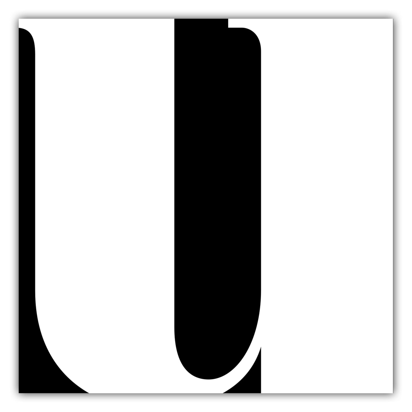 Poster Buchstabe U - Serif