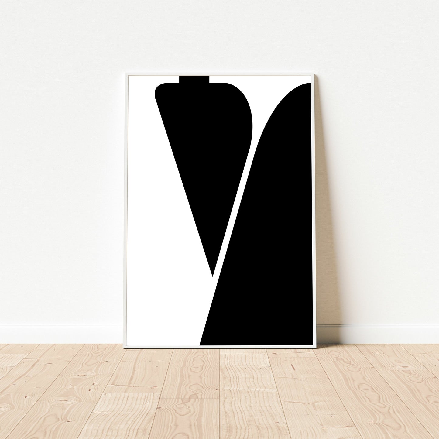 Poster Buchstabe V - Serif