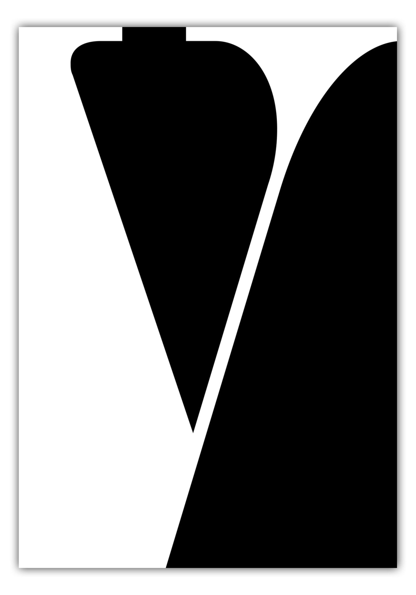 Poster Buchstabe V - Serif