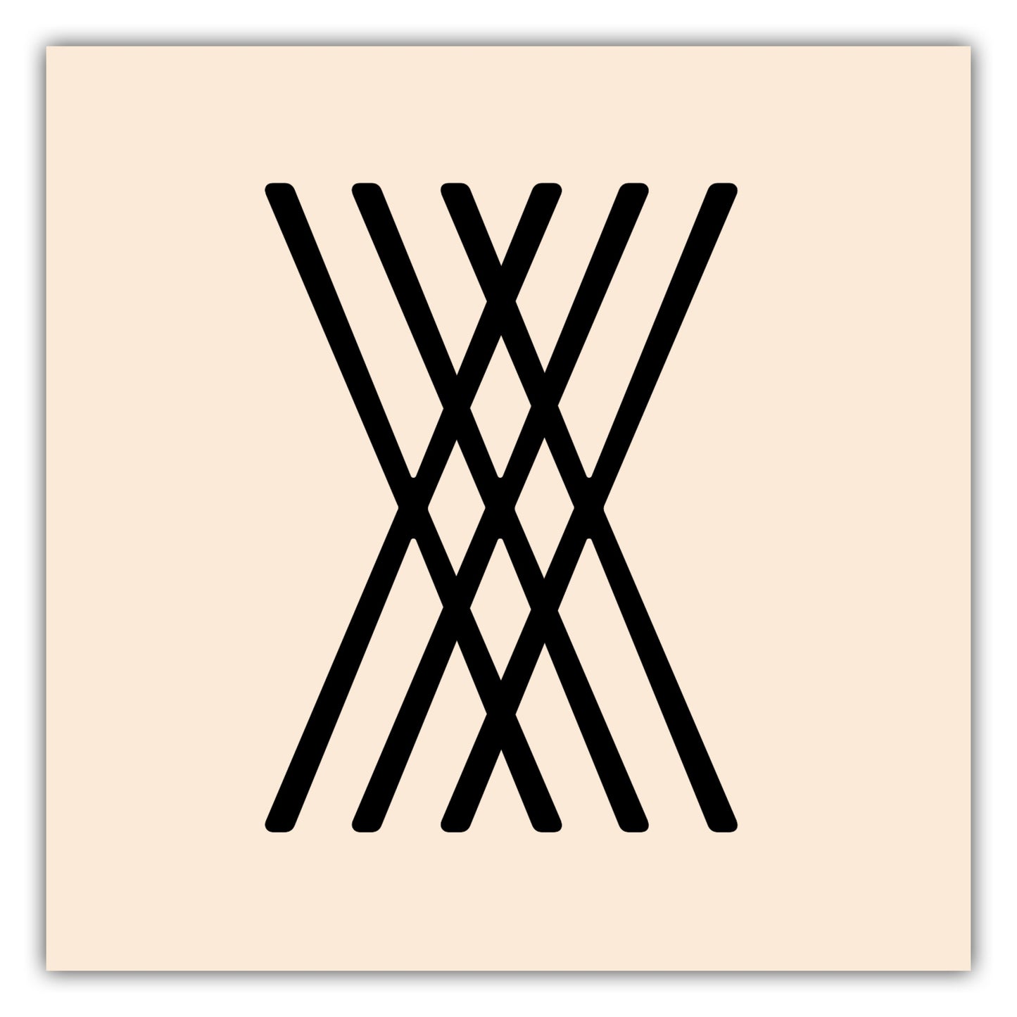 Poster Buchstabe X