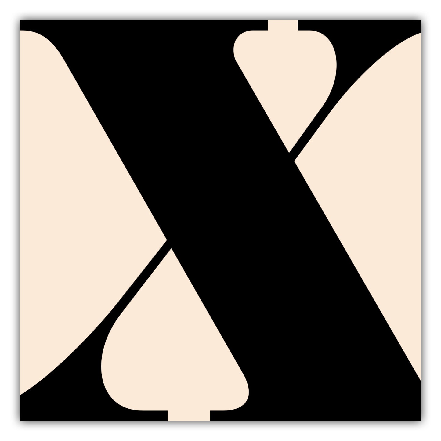 Poster Buchstabe X - Serif