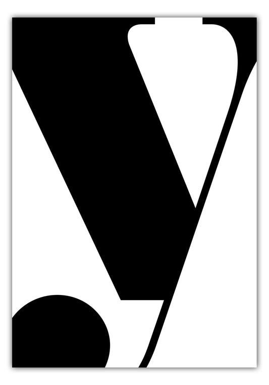 Poster Buchstabe Y - Serif