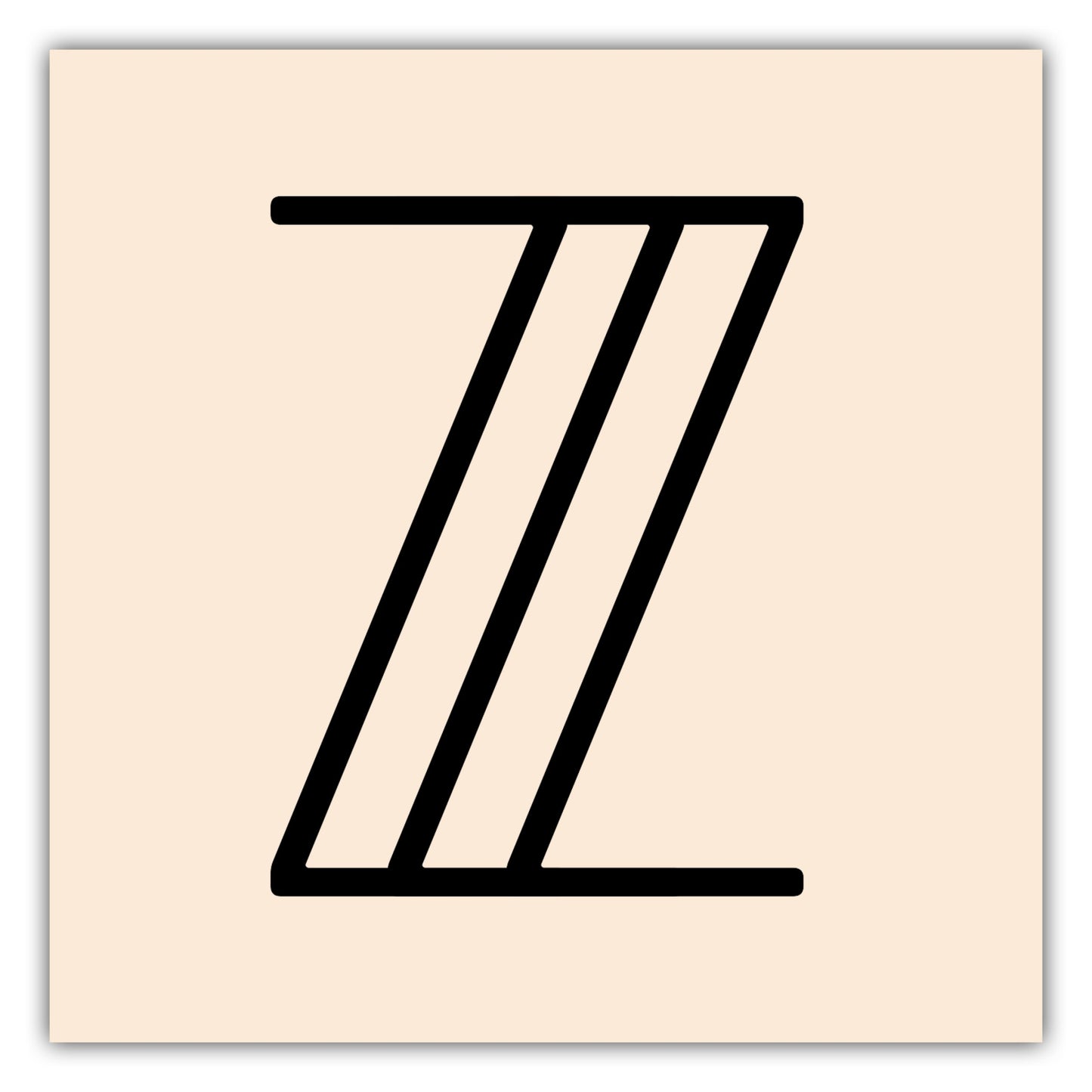 Poster Buchstabe Z