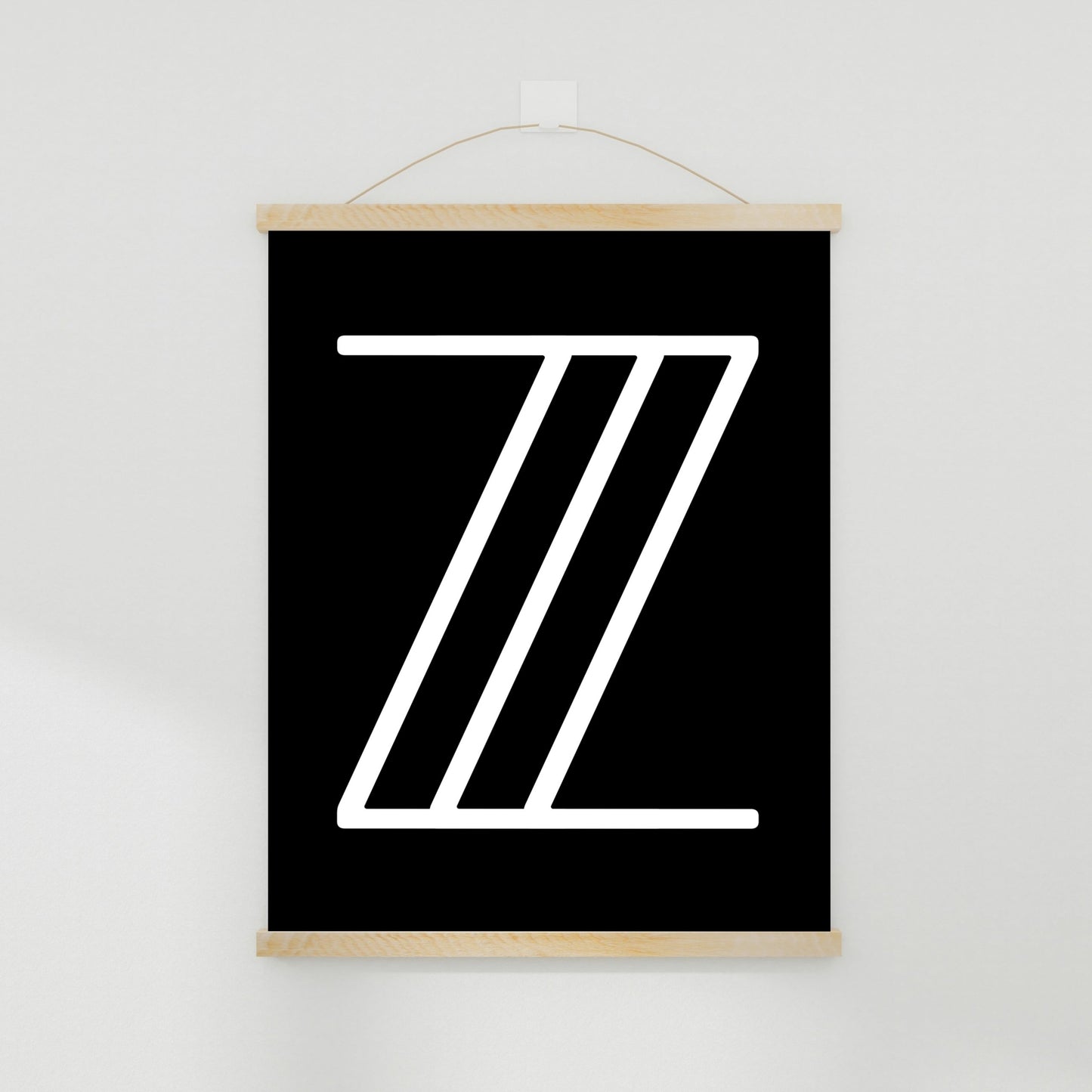 Poster Buchstabe Z